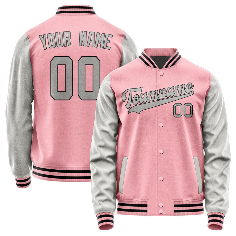Maßgeschneidertes Rosa Grau Jacke JA2121042117B31704