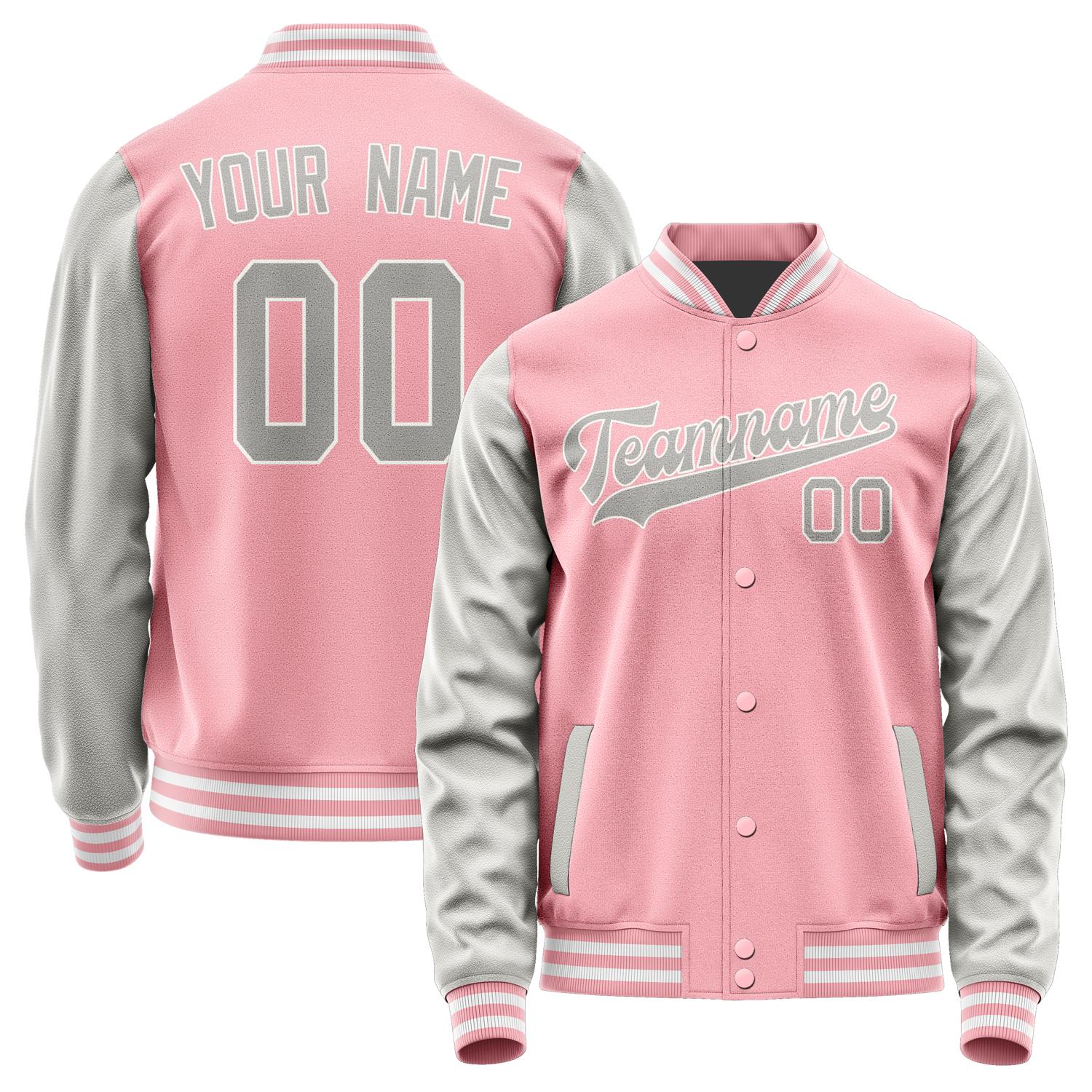 Maßgeschneidertes Rosa Grau Jacke JA2121042118B31804