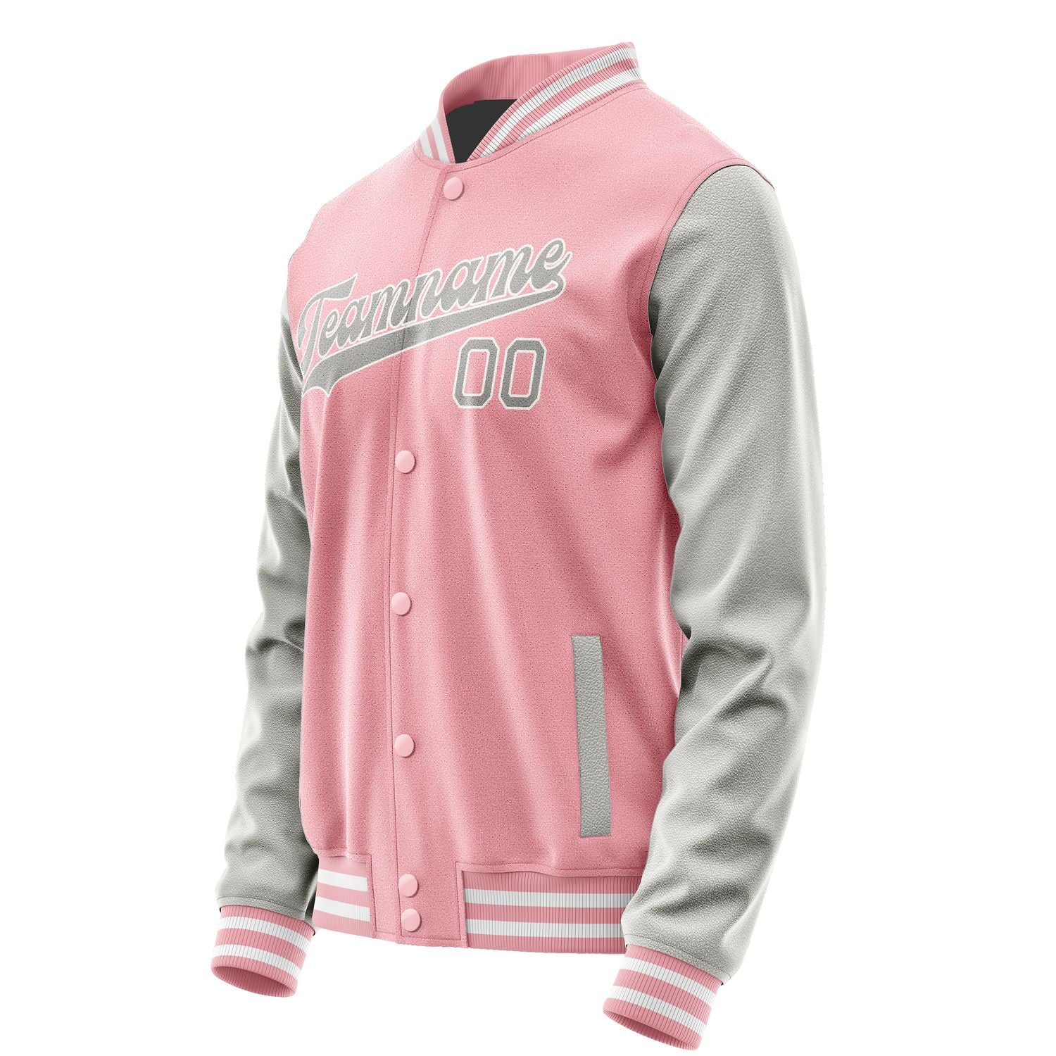 Maßgeschneidertes Rosa Grau Jacke JA2121042118B31804
