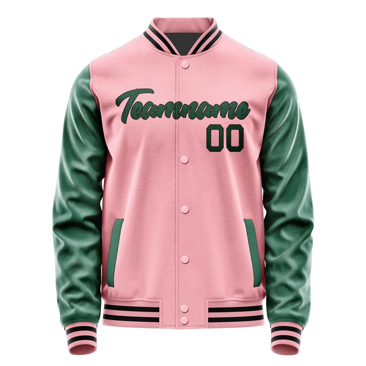Maßgeschneidertes Rosa Moosgrün Jacke JA2121052117B21705