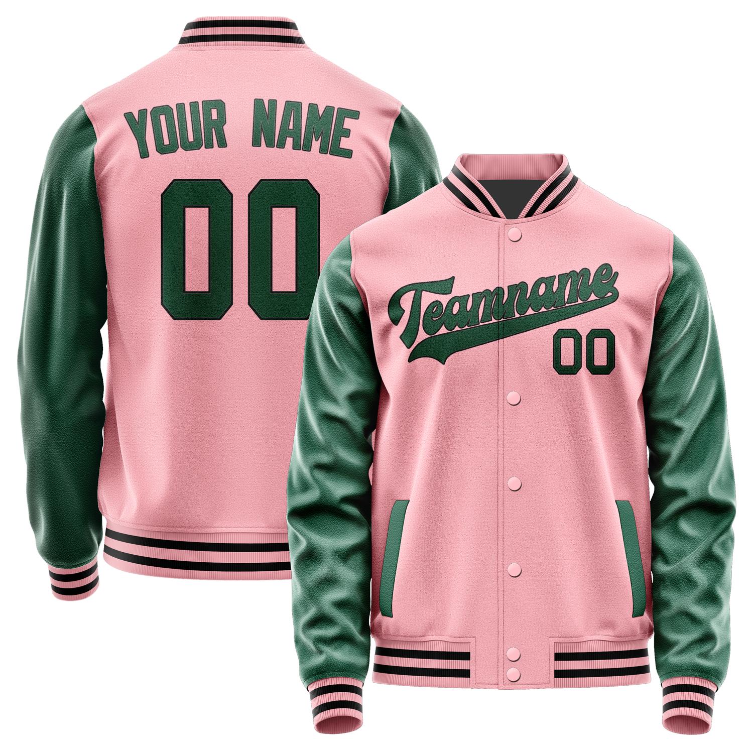 Maßgeschneidertes Rosa Moosgrün Jacke JA2121052117B31705