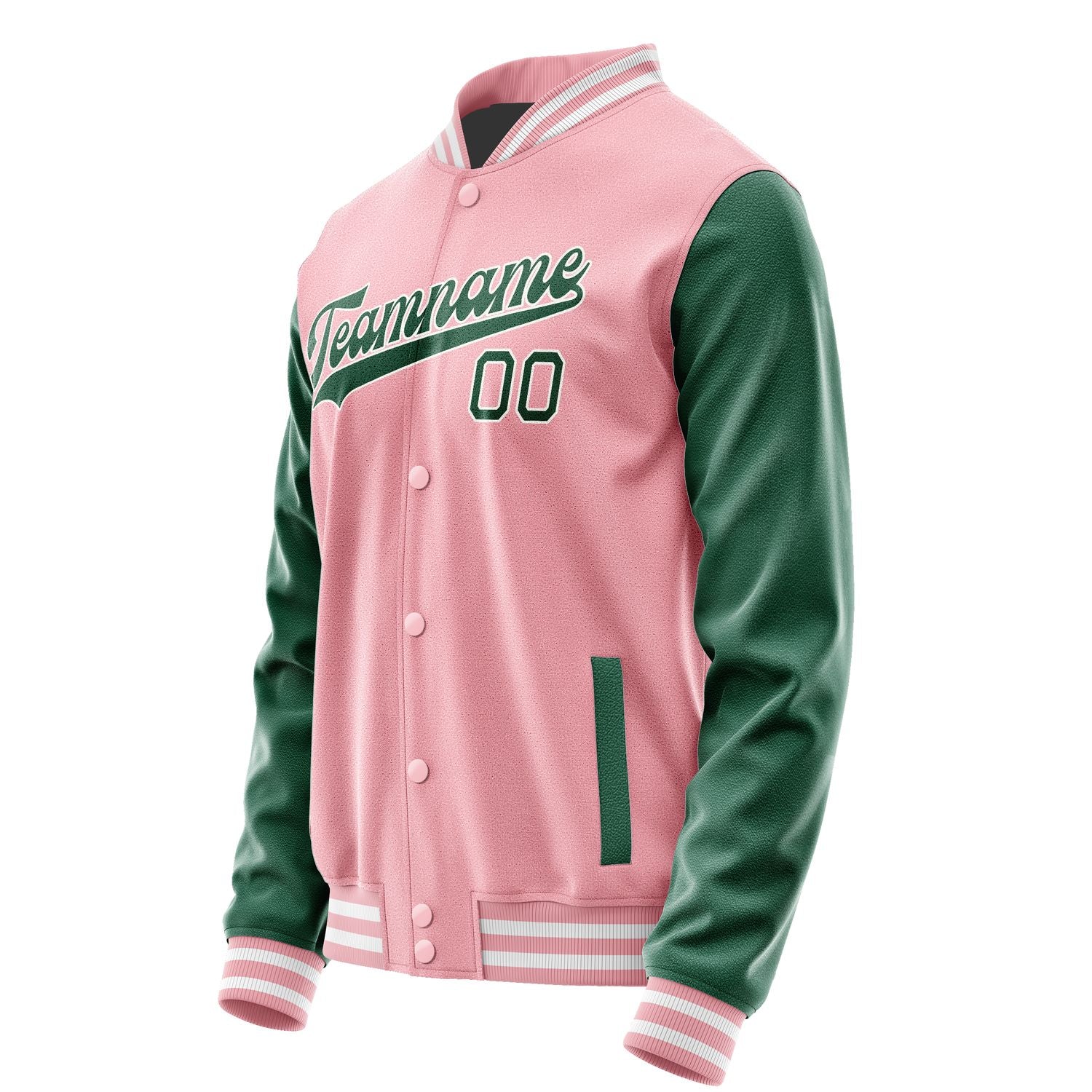 Maßgeschneidertes Rosa Moosgrün Jacke JA2121052118B31805