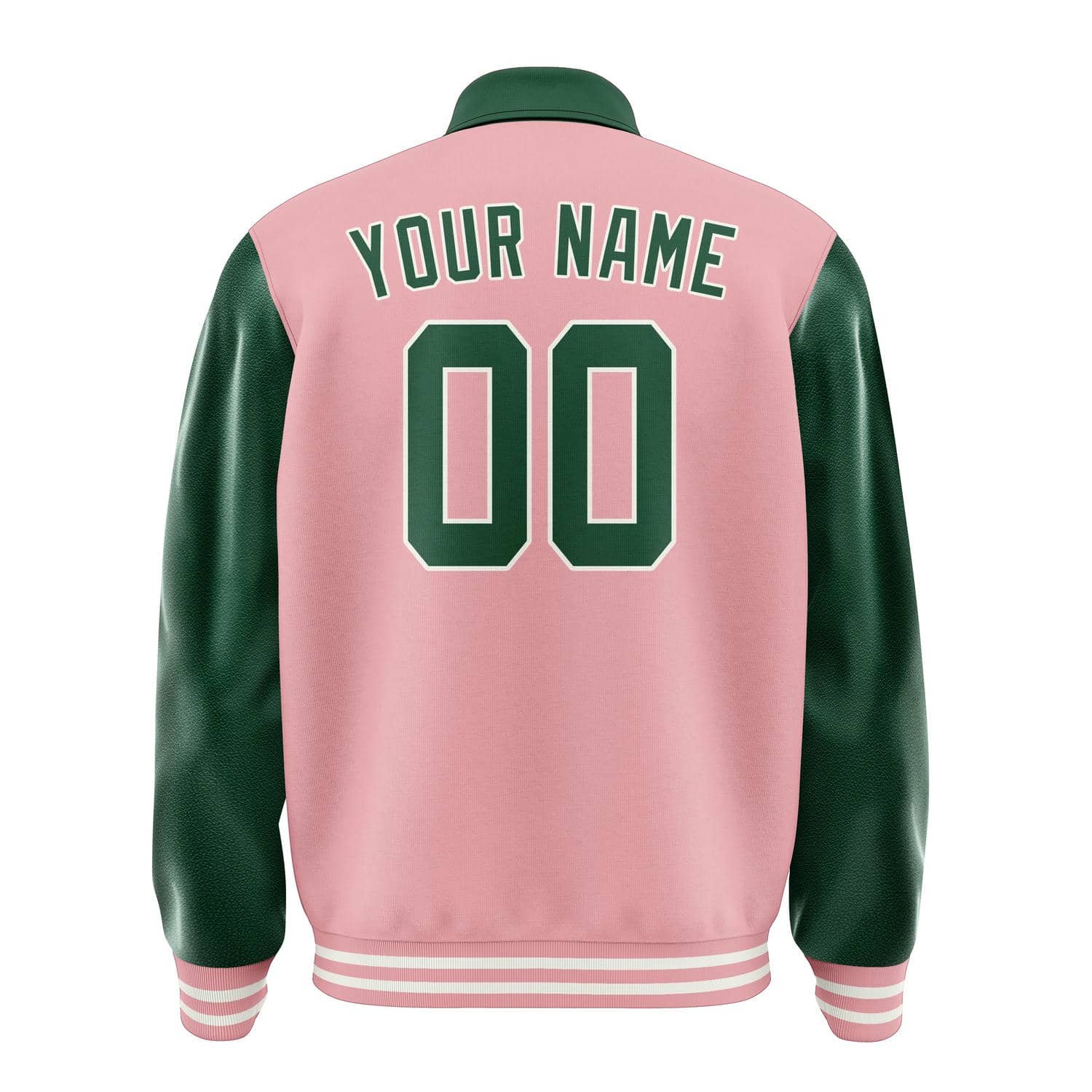 Maßgeschneidertes Rosa Moosgrün Jacke