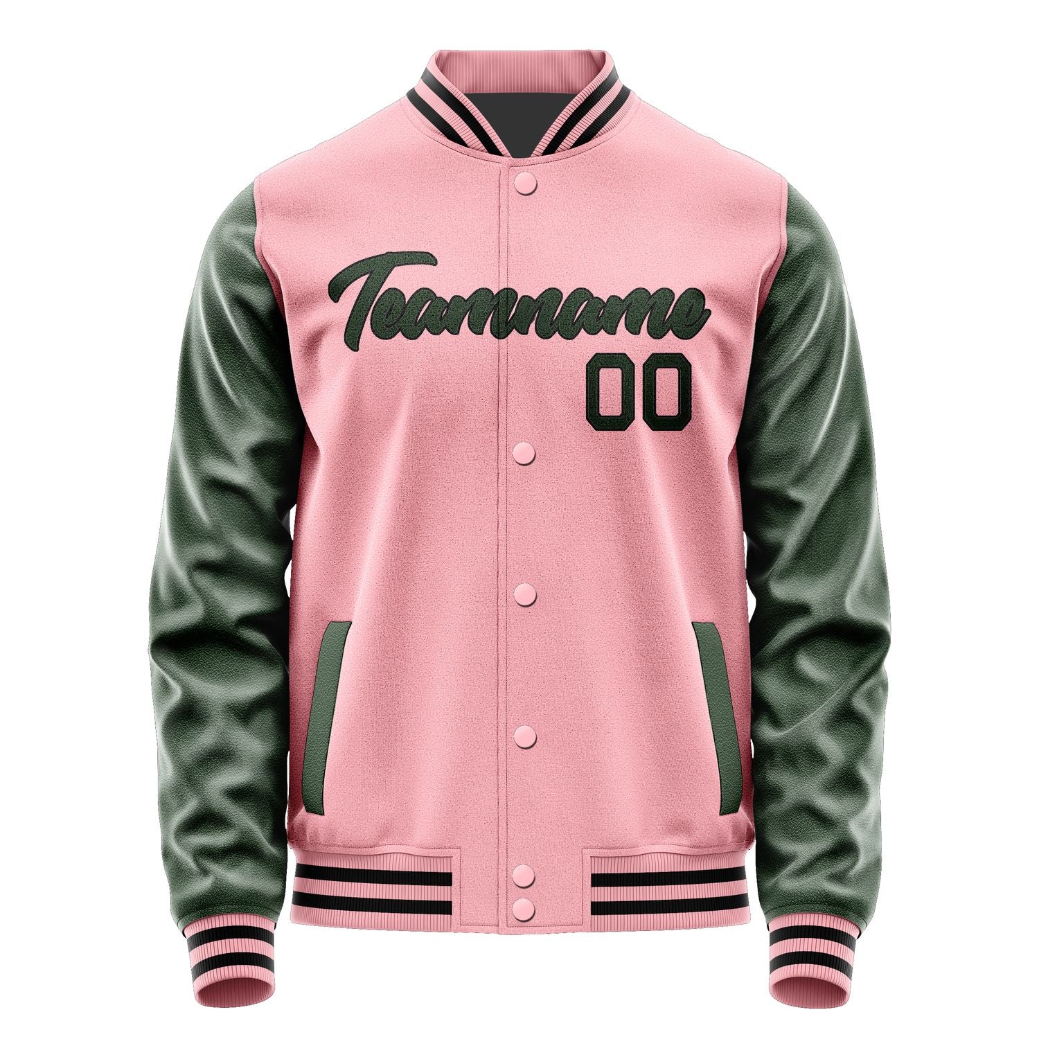Maßgeschneidertes Rosa Tannengrün Jacke Ja2121062117B21706