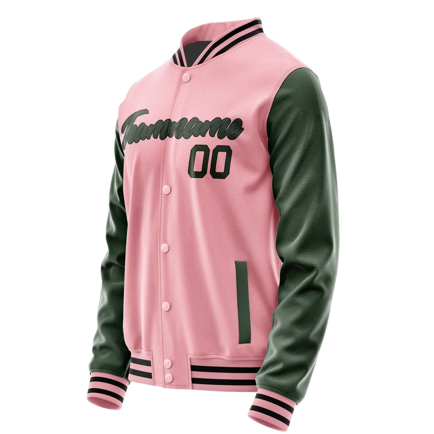 Maßgeschneidertes Rosa Tannengrün Jacke Ja2121062117B21706