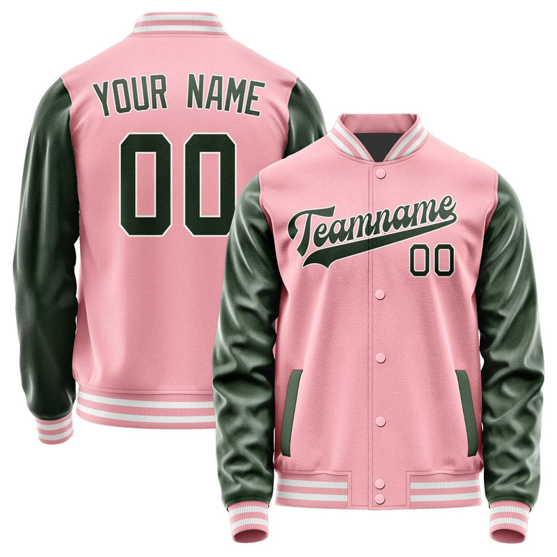 Maßgeschneidertes Rosa Tannengrün Jacke JA2121062118B31806