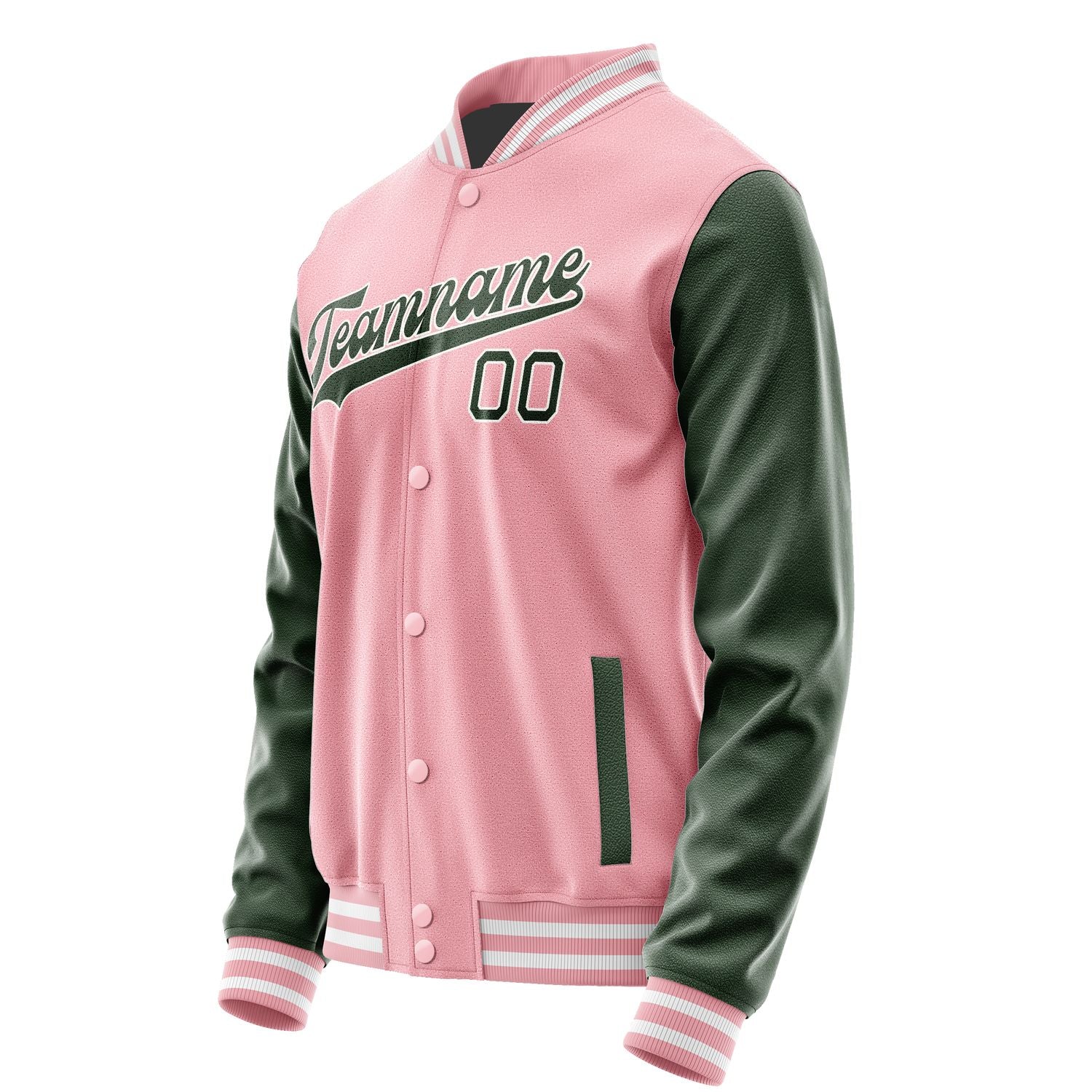 Maßgeschneidertes Rosa Tannengrün Jacke JA2121062118B31806