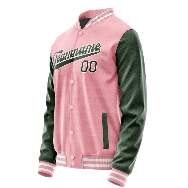 Maßgeschneidertes Rosa Tannengrün Jacke JA2121062118B31806