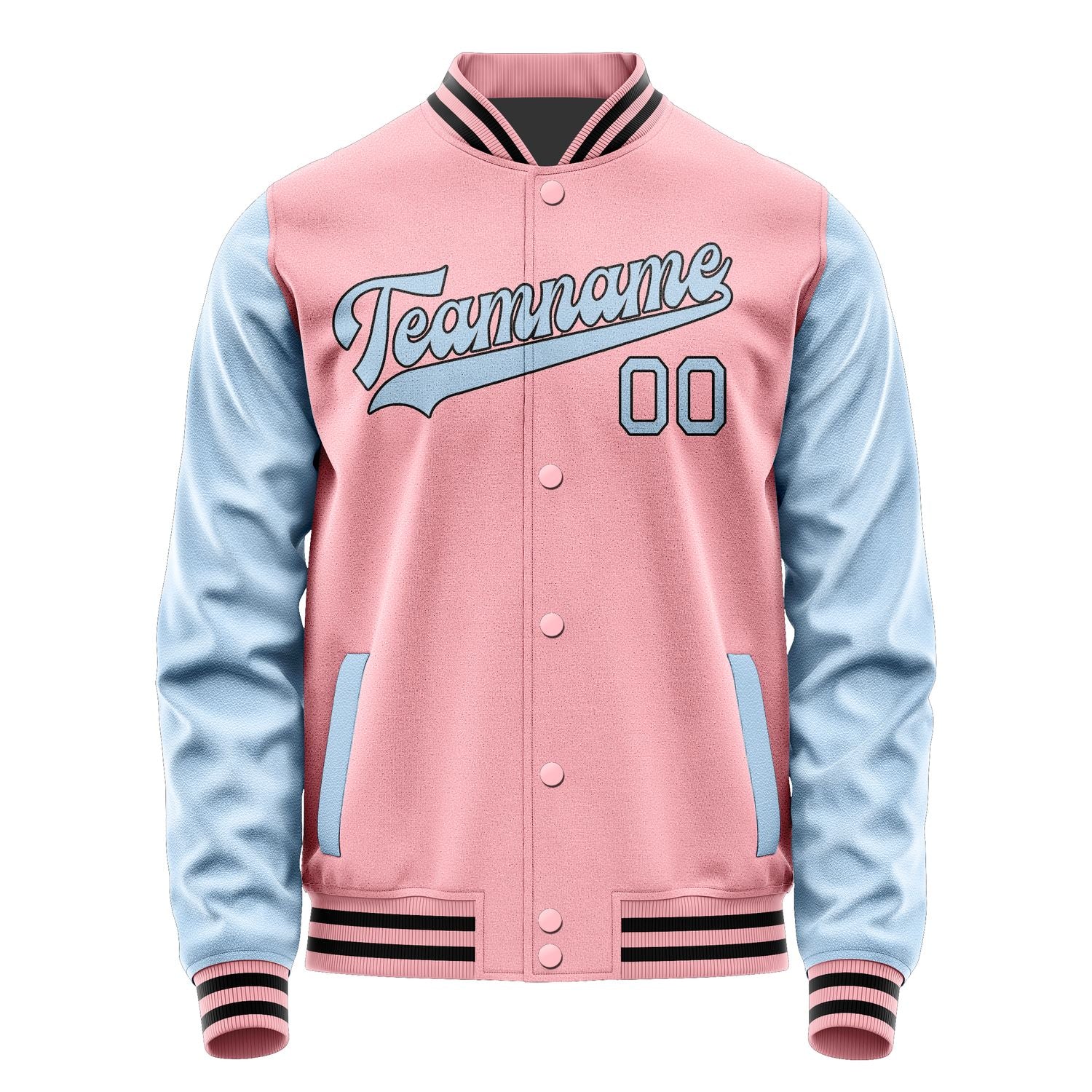 Maßgeschneidertes Rosa Hellblau Jacke JA2121082117B31708