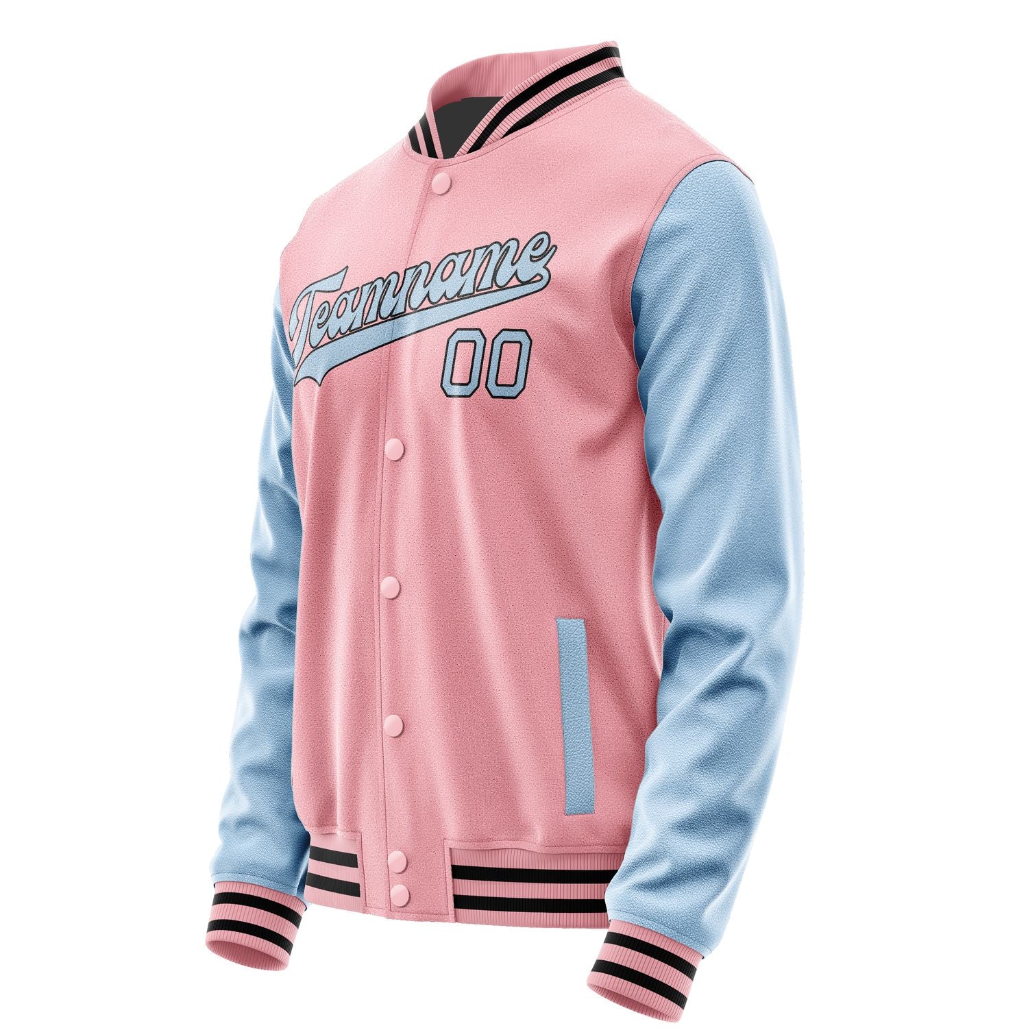 Maßgeschneidertes Rosa Hellblau Jacke JA2121082117B31708