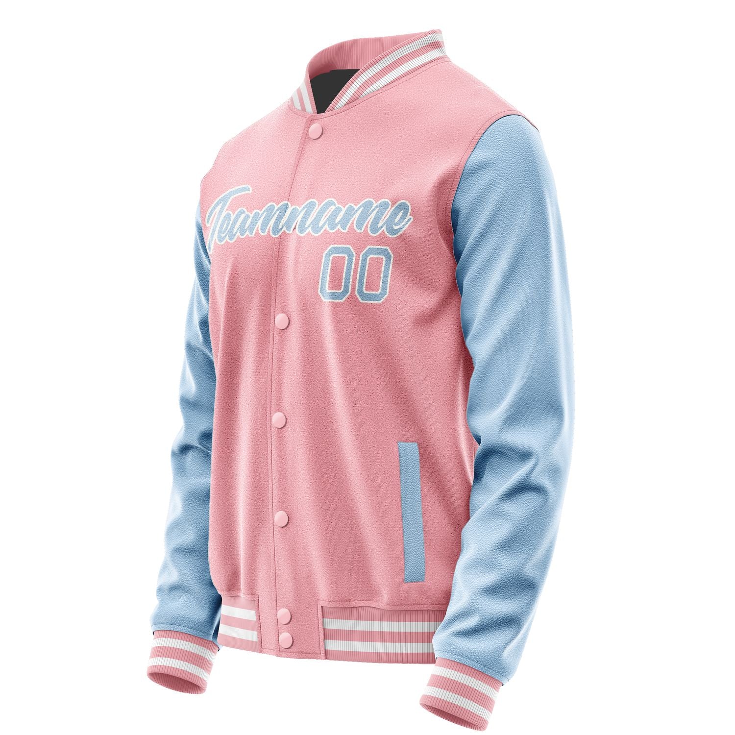 Maßgeschneidertes Rosa Hellblau Jacke Ja2121082118B21808