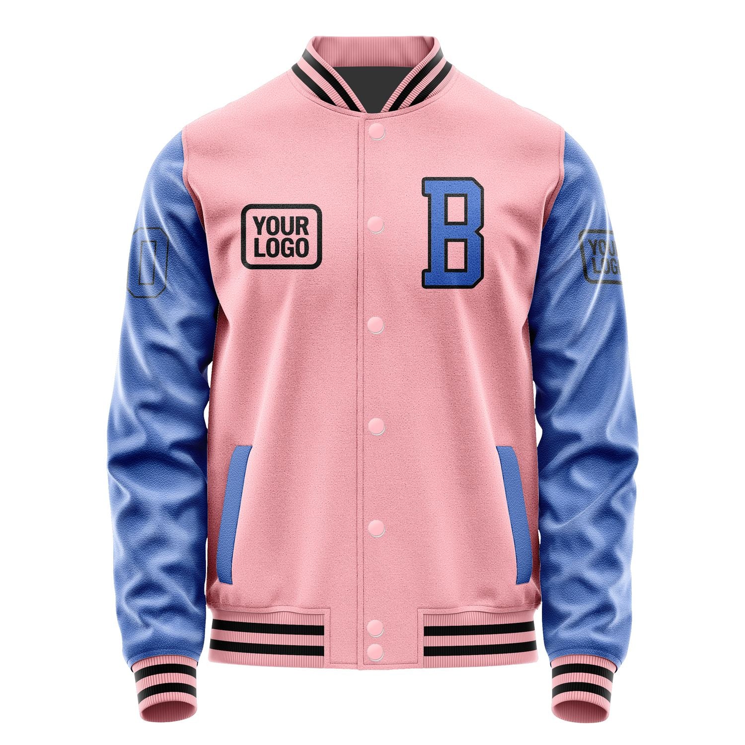 Maßgeschneidertes Rosa Himmelblau Jacke JA212109211717090917