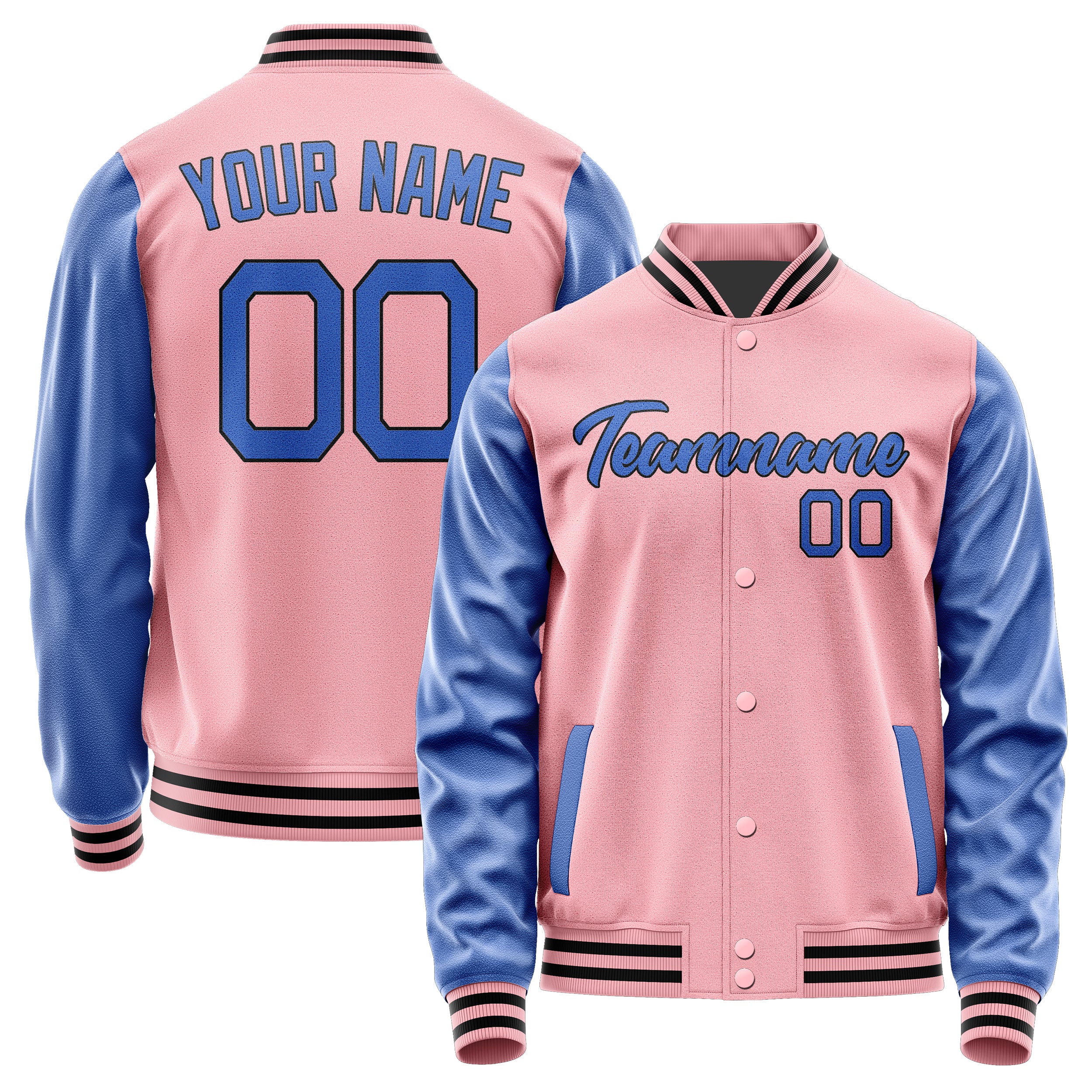 Maßgeschneidertes Rosa Himmelblau Jacke Ja2121092117B21709