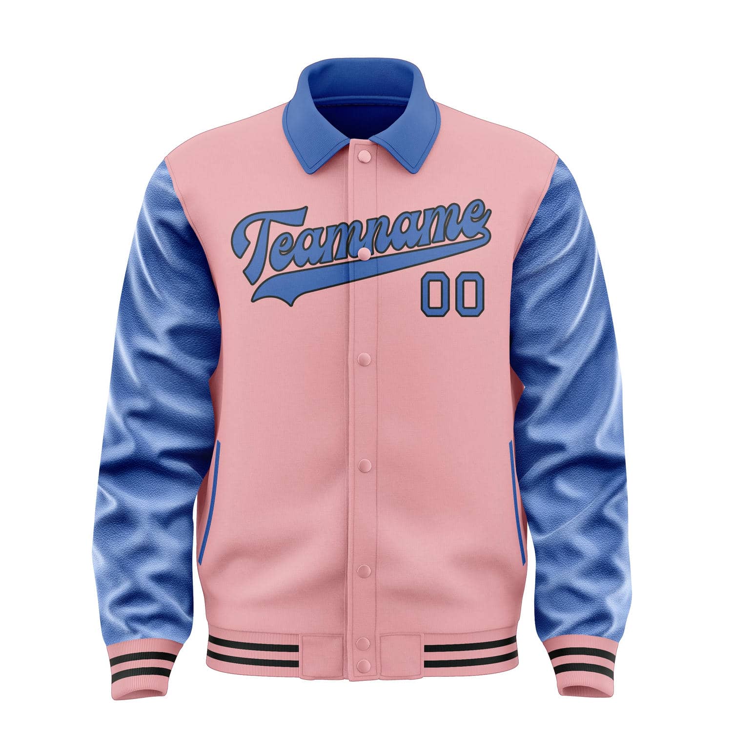Maßgeschneidertes Rosa Himmelblau Jacke