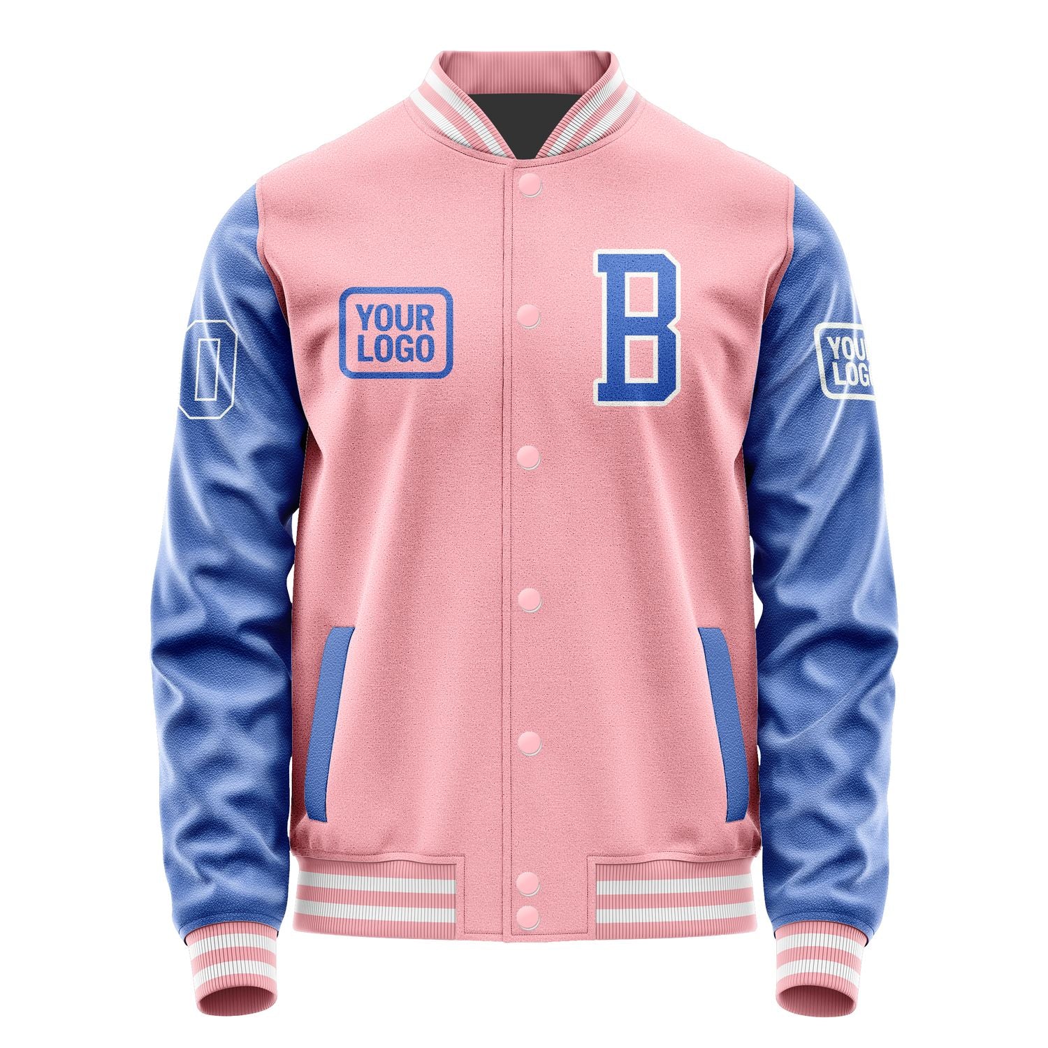 Maßgeschneidertes Rosa Himmelblau Jacke JA212109211818090918