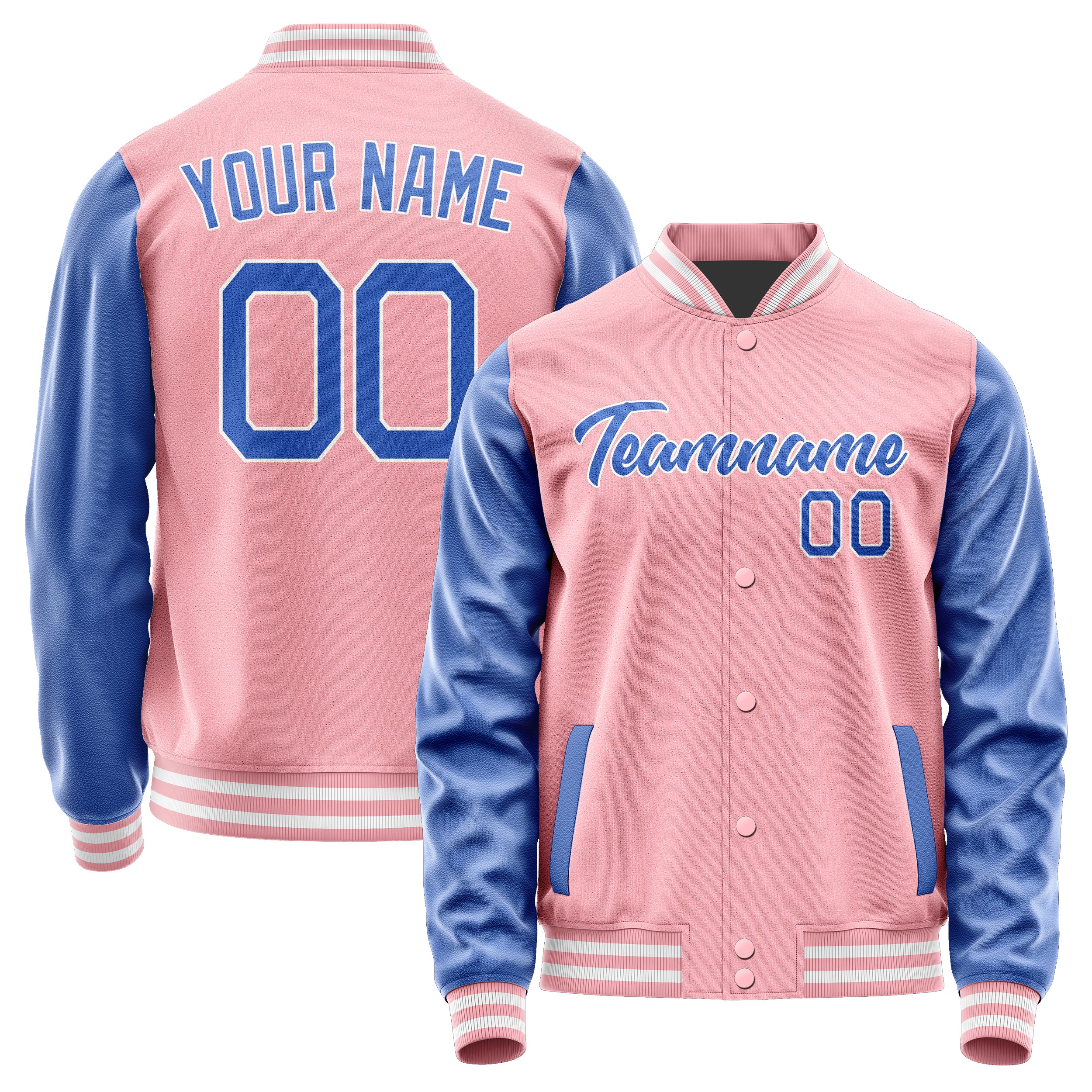 Maßgeschneidertes Rosa Himmelblau Jacke Ja2121092118B21809