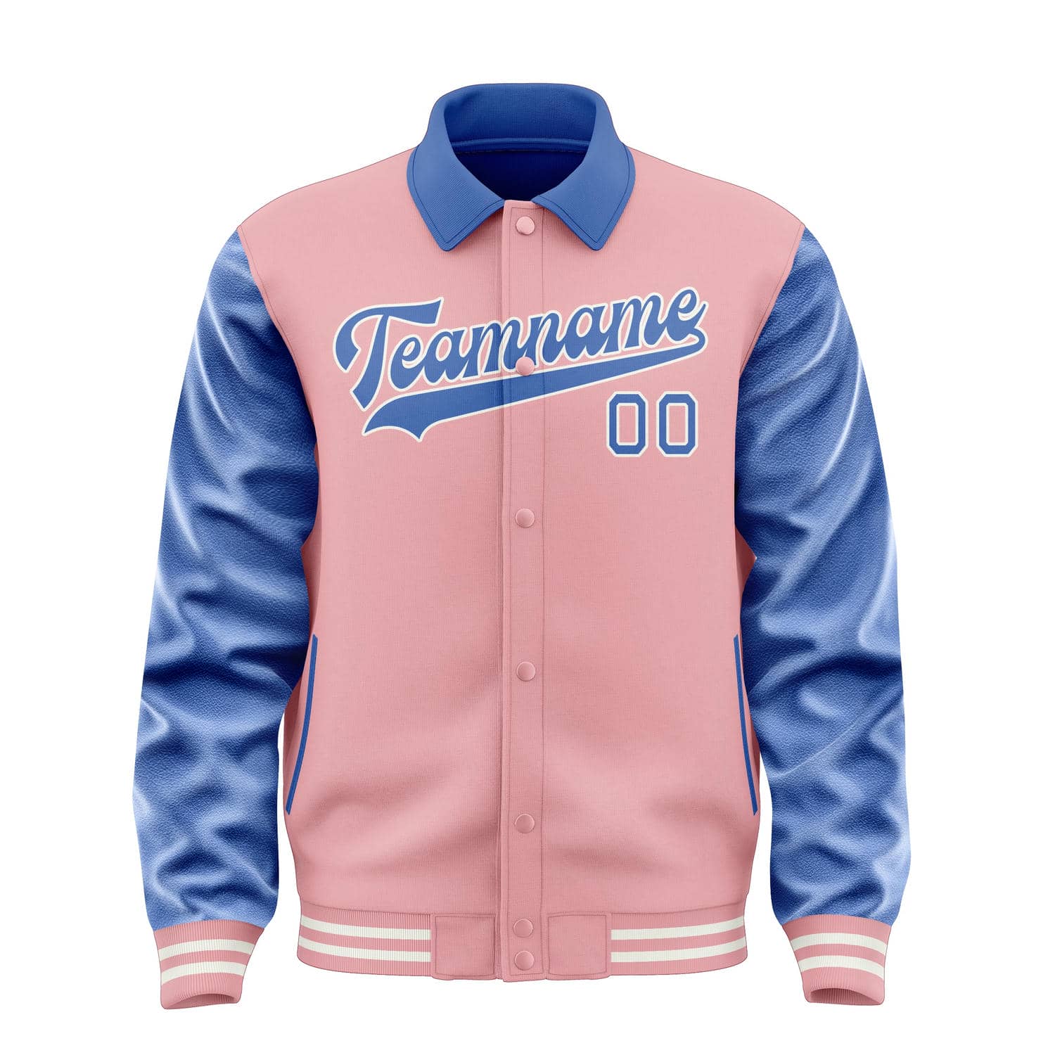 Maßgeschneidertes Rosa Himmelblau Jacke