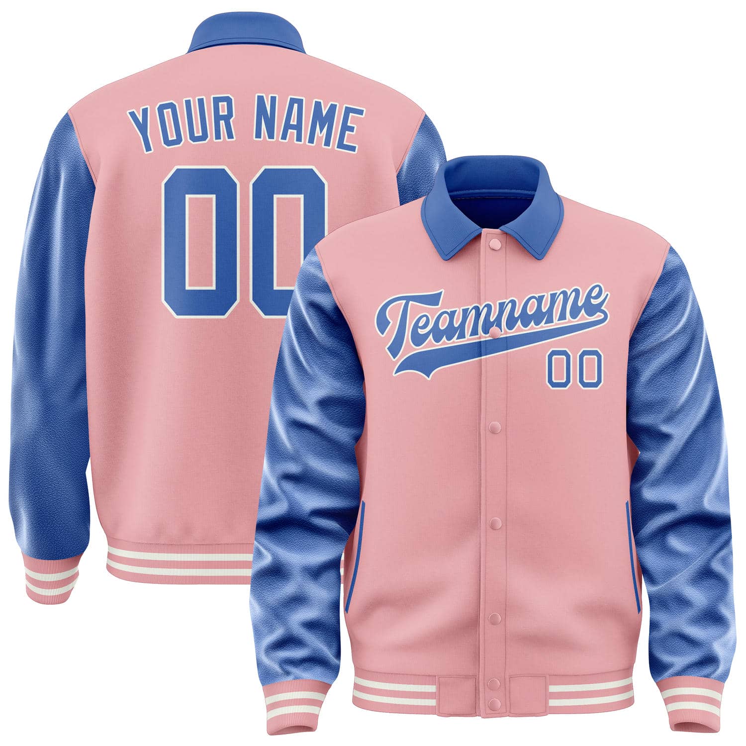 Maßgeschneidertes Rosa Himmelblau Jacke JA212109211818090918