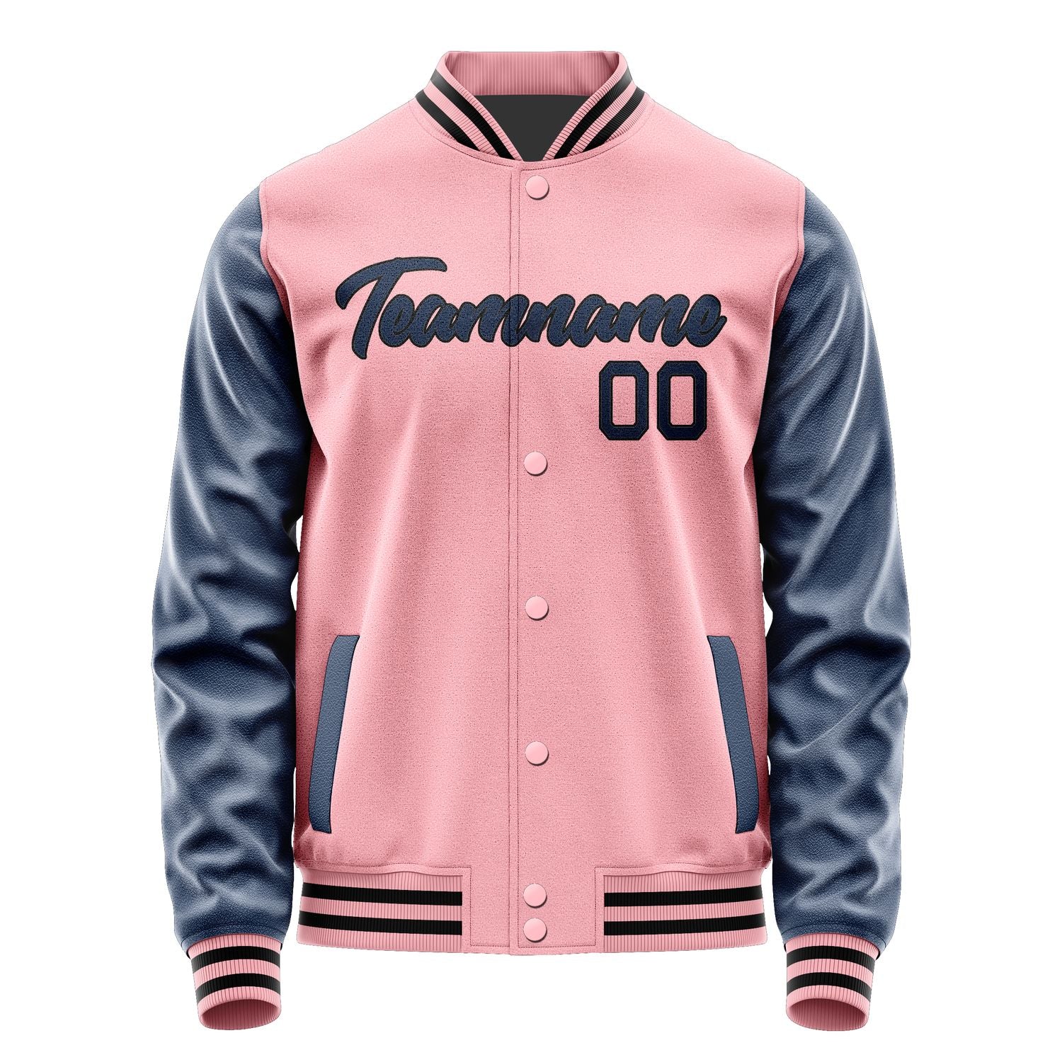 Maßgeschneidertes Rosa Marineblau Jacke Ja2121102117B21710