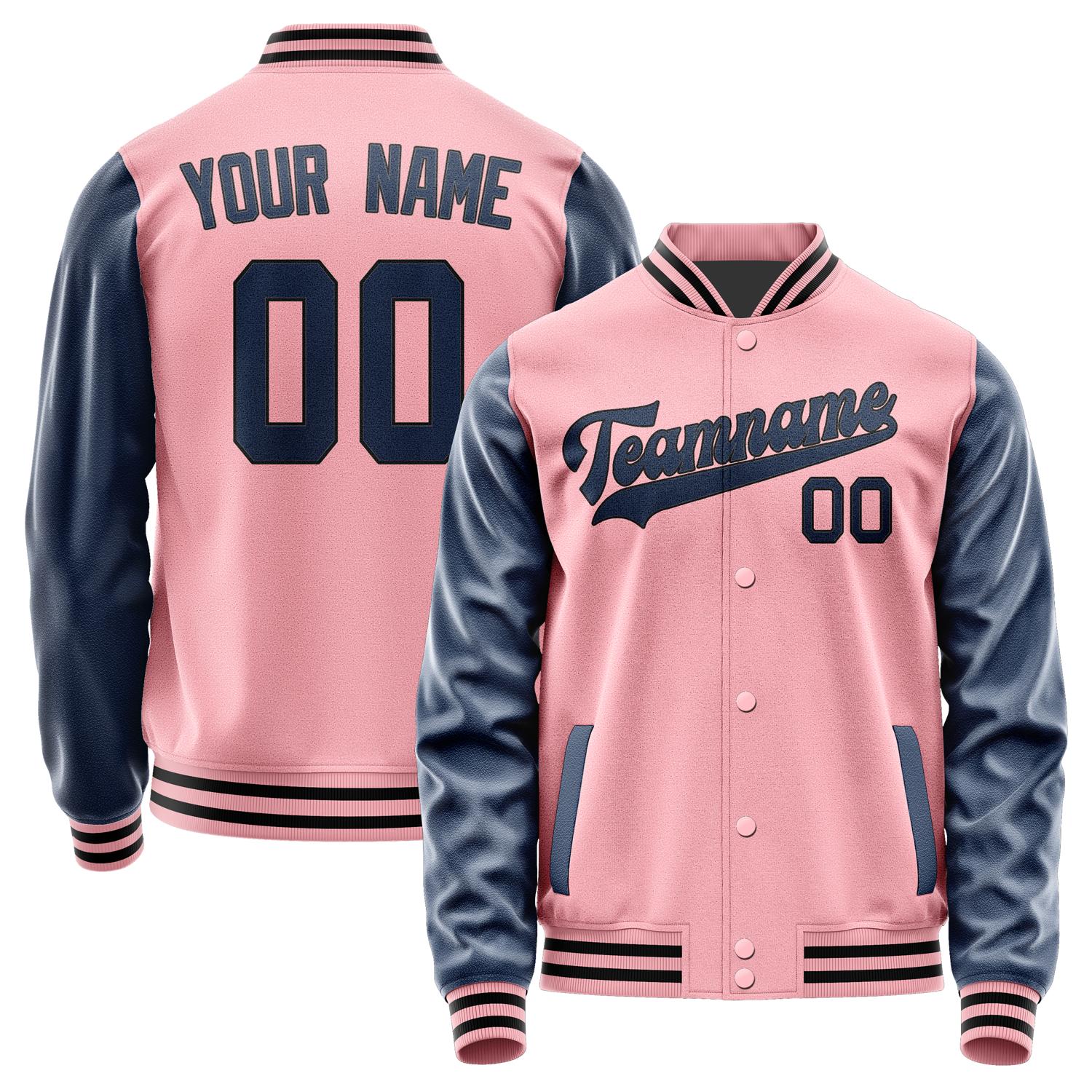 Maßgeschneidertes Rosa Marineblau Jacke JA2121102117B31710