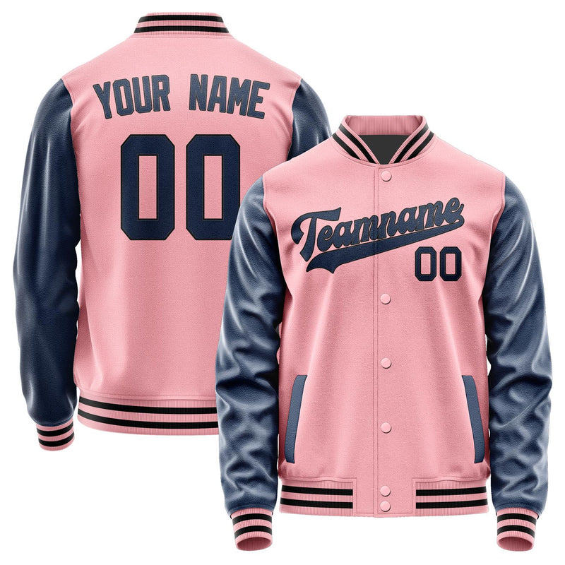 Maßgeschneidertes Rosa Marineblau Jacke JA2121102117B31710