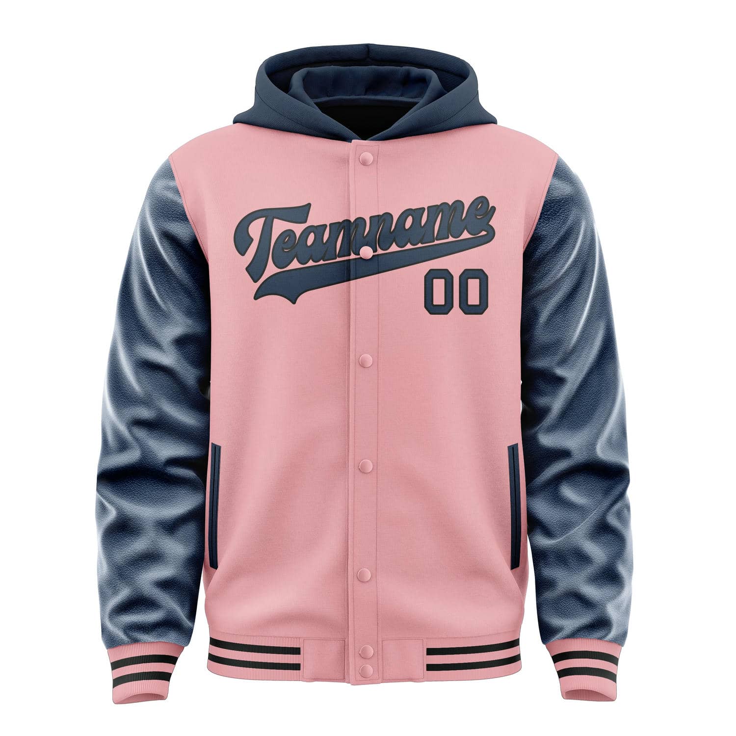 Maßgeschneidertes Rosa Marineblau Jacke