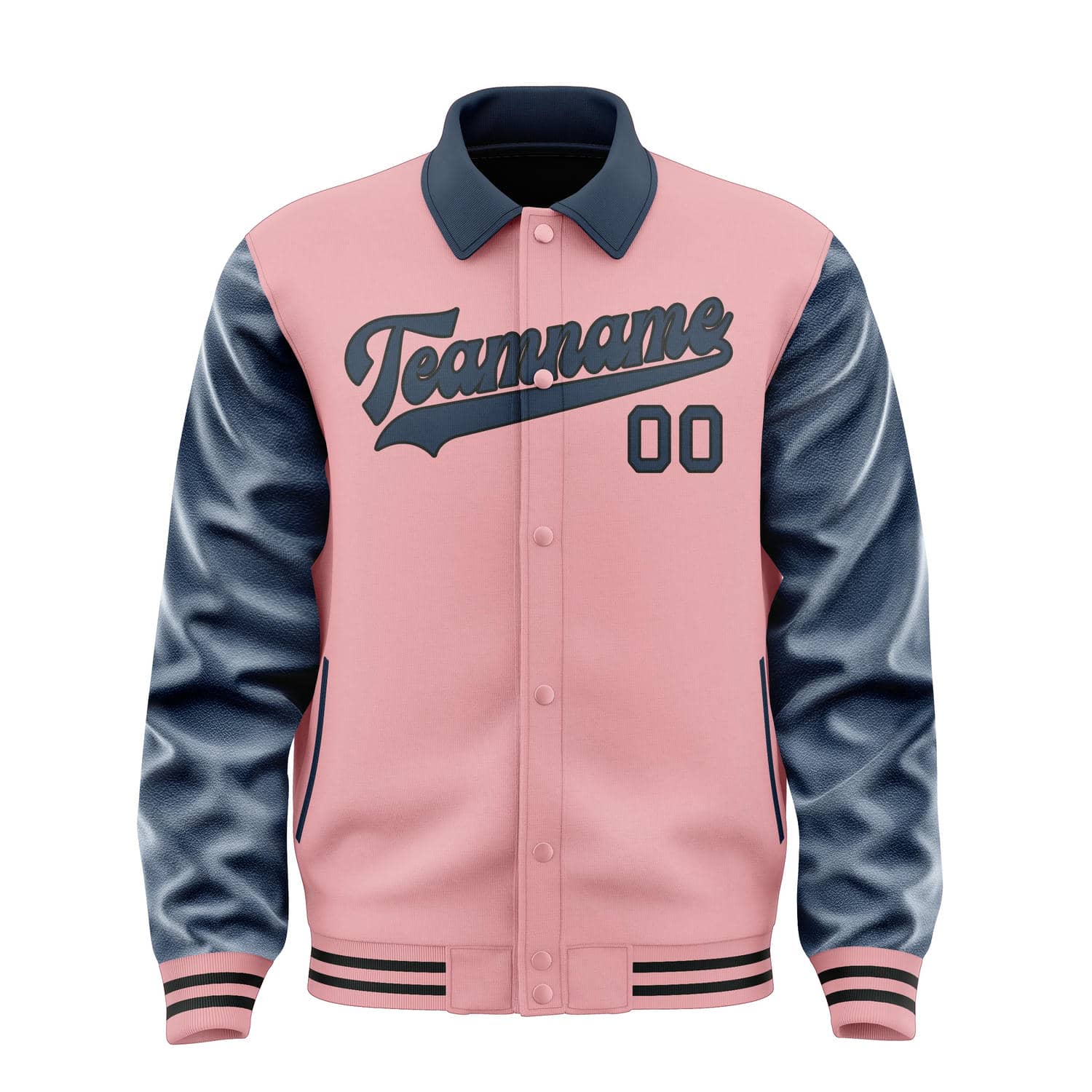 Maßgeschneidertes Rosa Marineblau Jacke