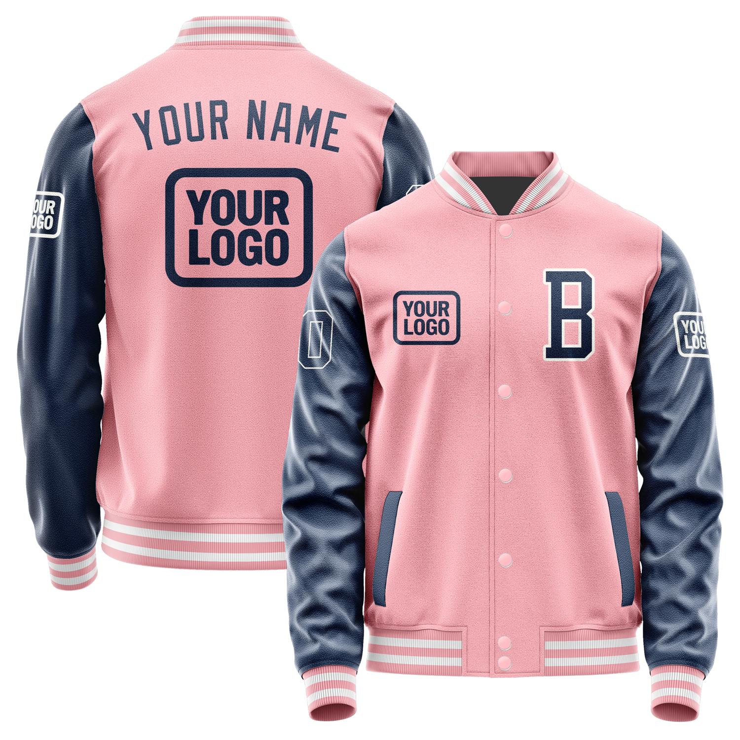Maßgeschneidertes Rosa Marineblau Jacke JA212110211818101018