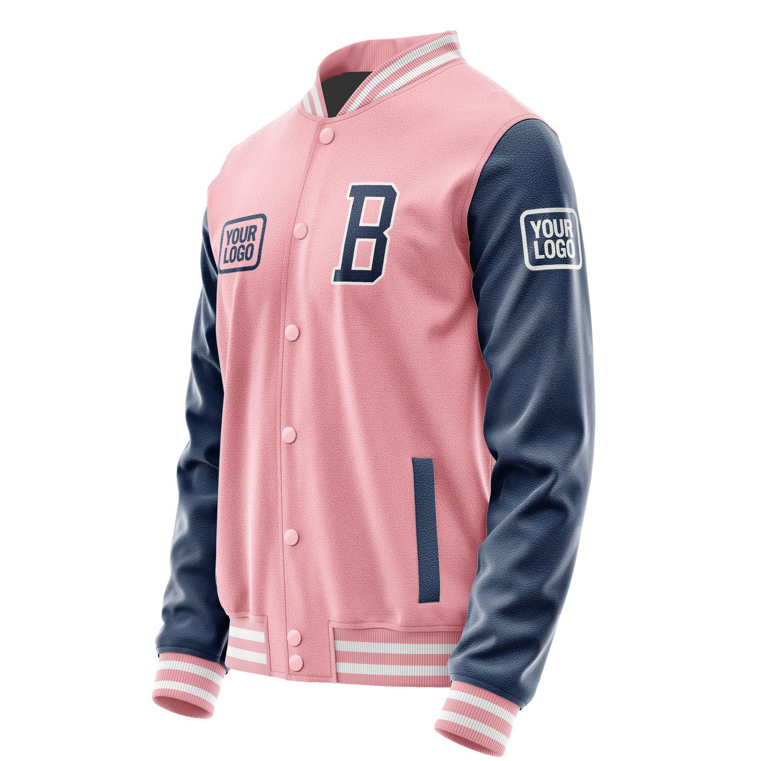 Maßgeschneidertes Rosa Marineblau Jacke JA212110211818101018