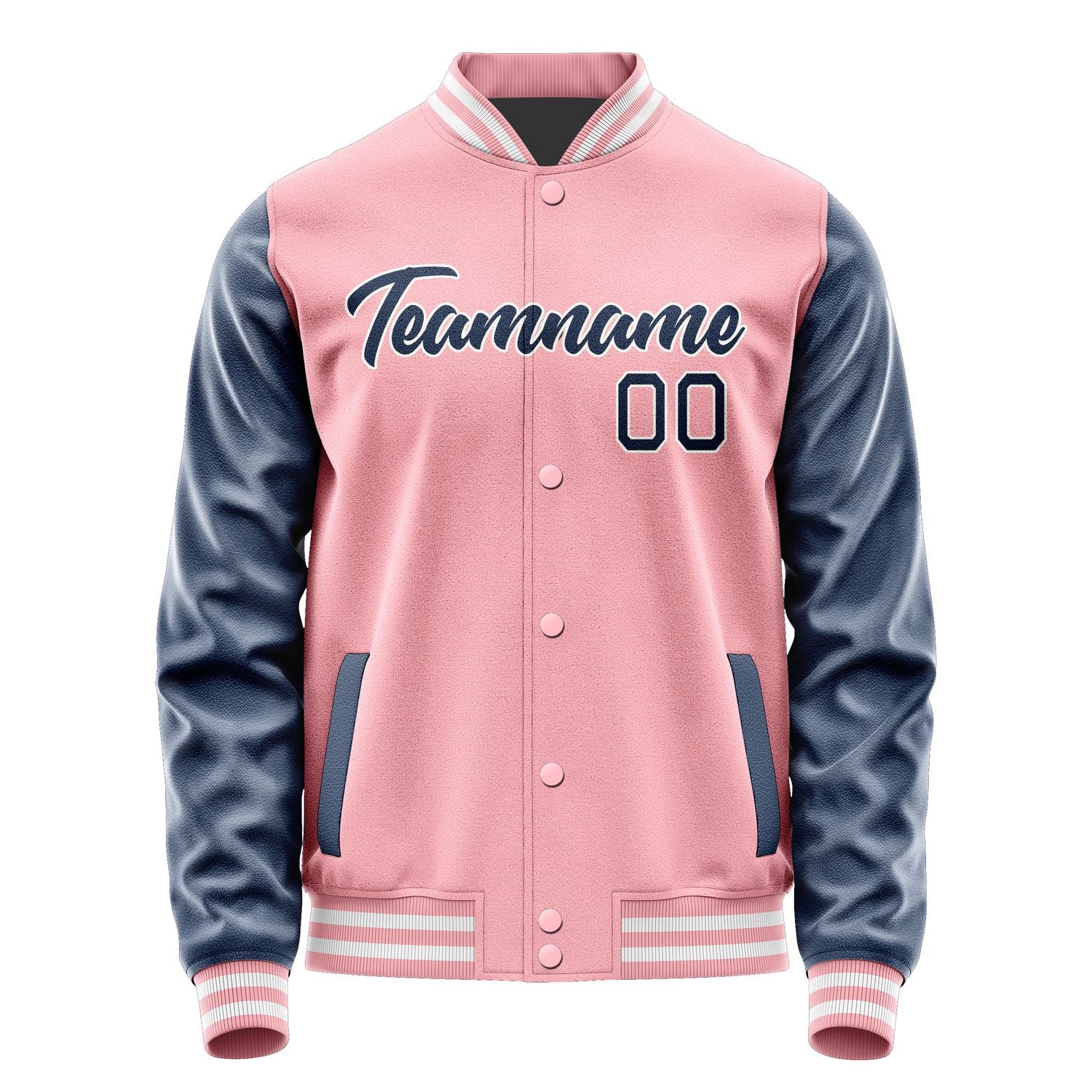 Maßgeschneidertes Rosa Marineblau Jacke Ja2121102118B21810