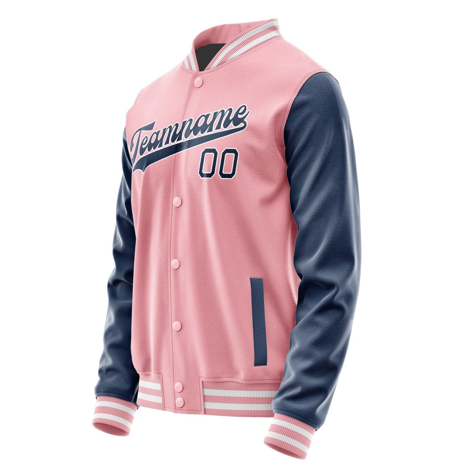 Maßgeschneidertes Rosa Marineblau Jacke JA2121102118B31810