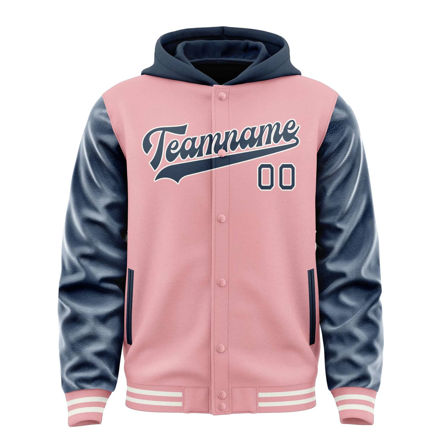 Maßgeschneidertes Rosa Marineblau Jacke