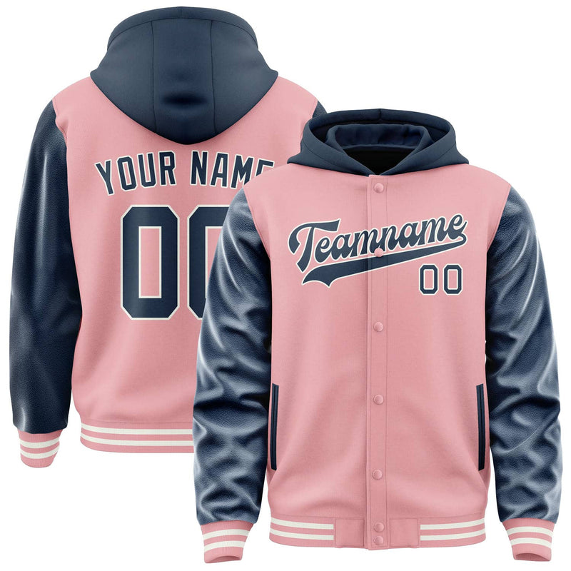 Maßgeschneidertes Rosa Marineblau Jacke JA212110211818101018