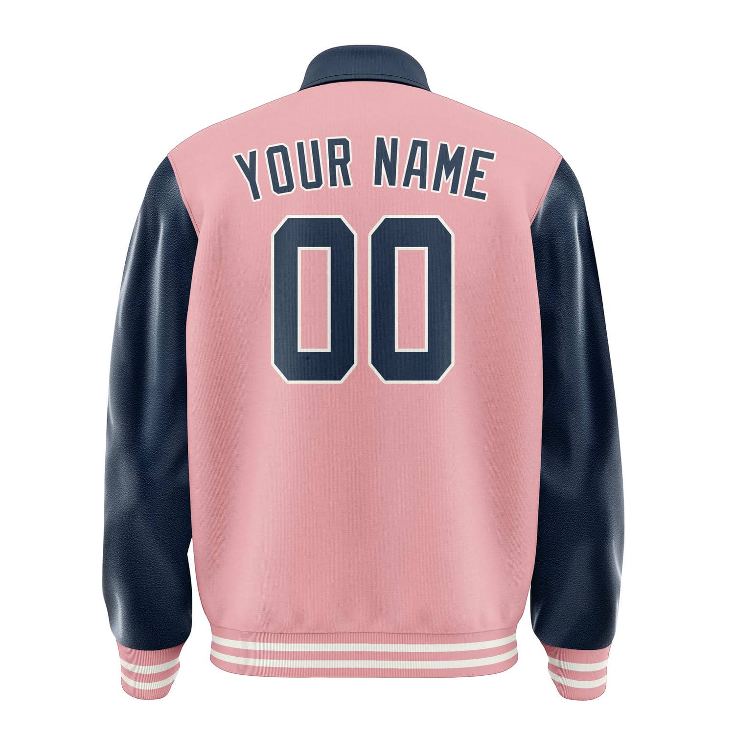 Maßgeschneidertes Rosa Marineblau Jacke