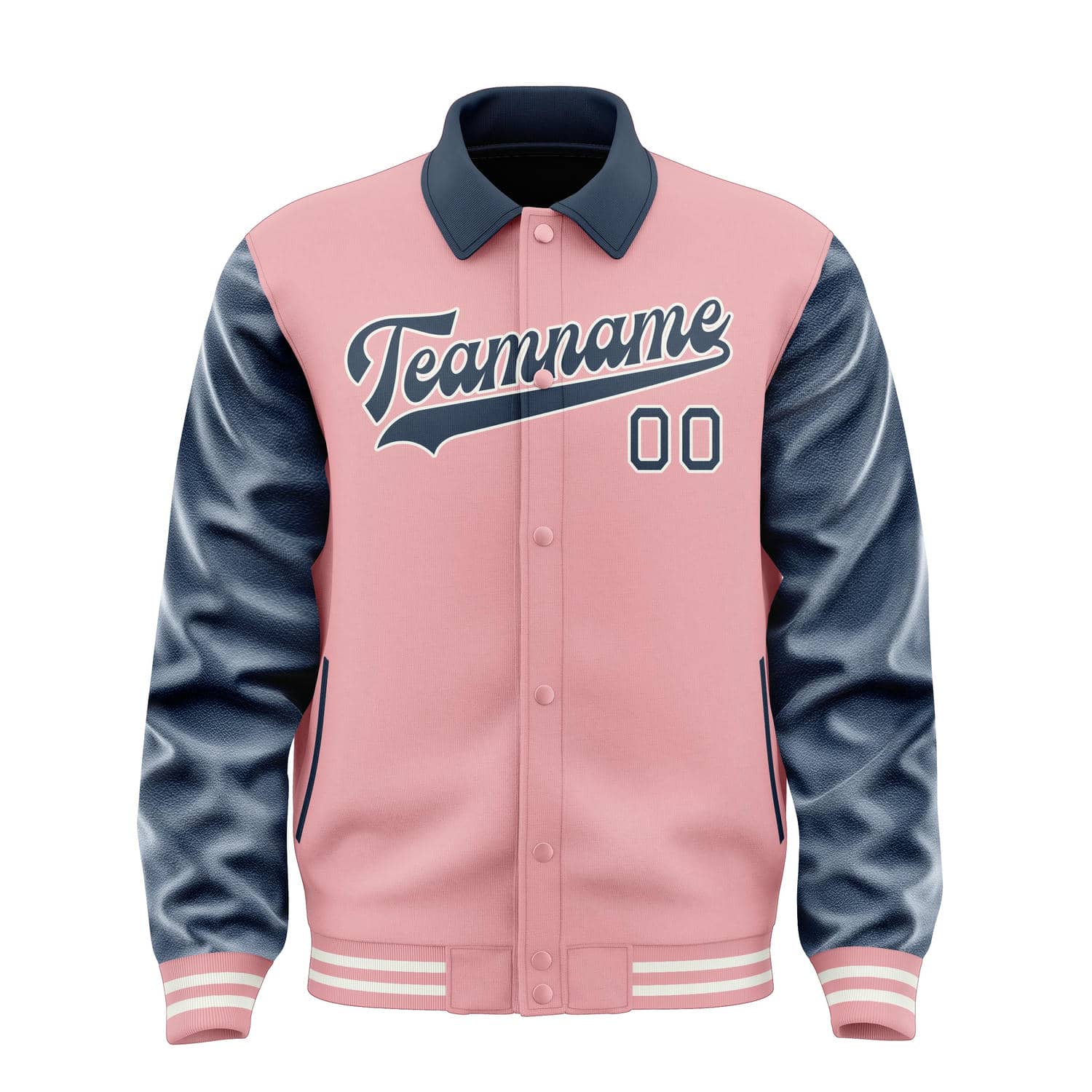 Maßgeschneidertes Rosa Marineblau Jacke