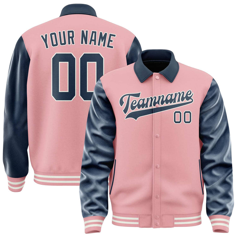 Maßgeschneidertes Rosa Marineblau Jacke JA212110211818101018
