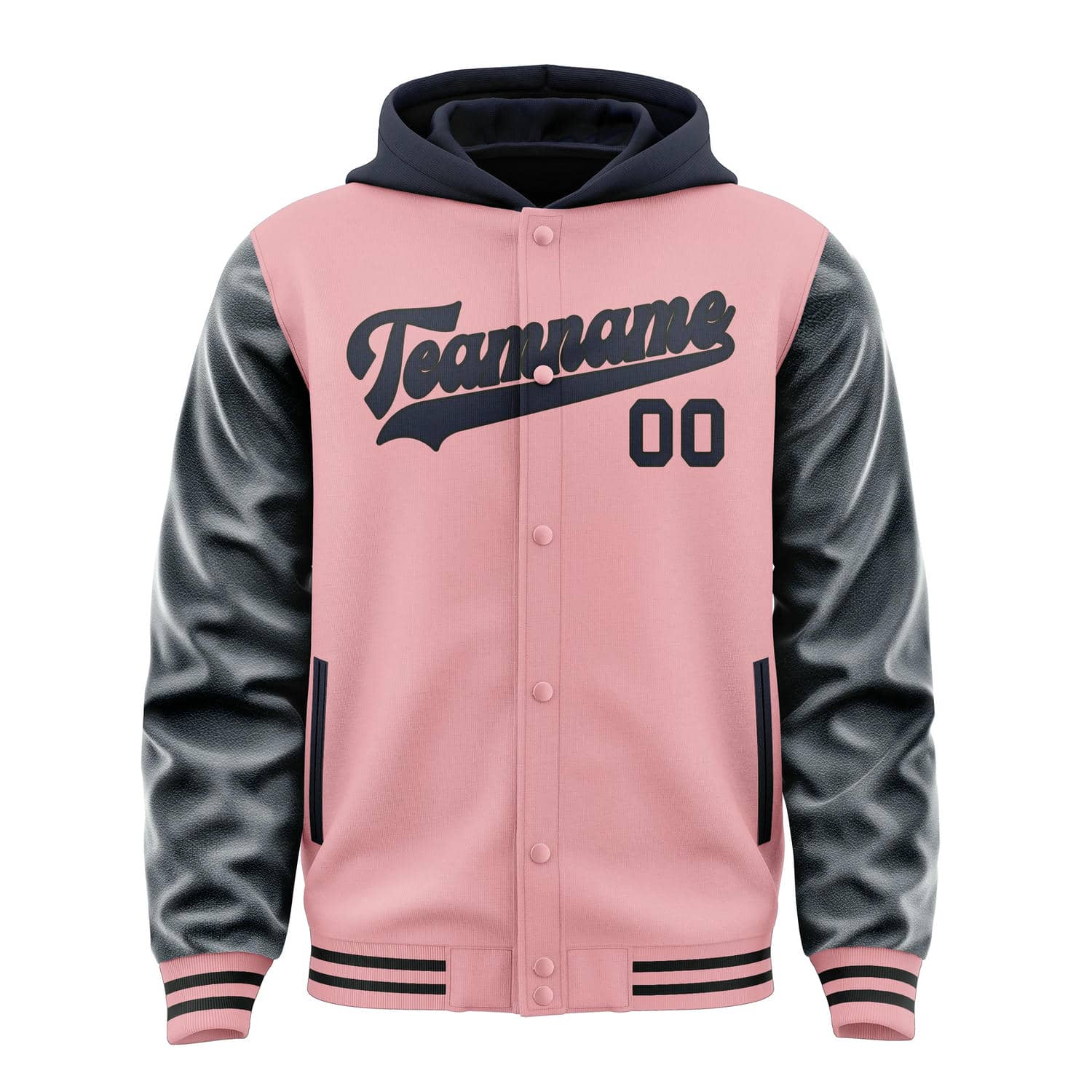 Maßgeschneidertes Rosa Stahlblau Jacke
