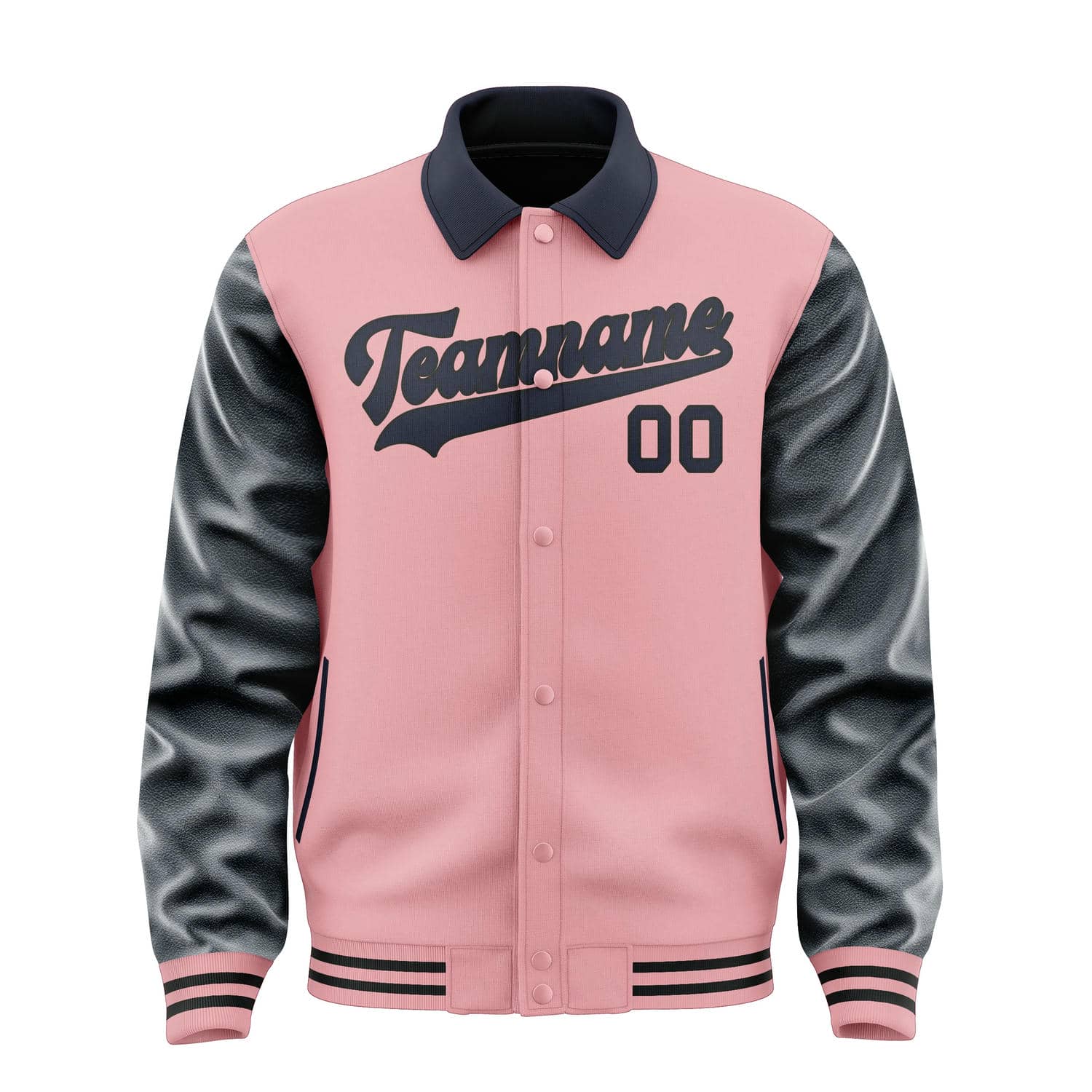 Maßgeschneidertes Rosa Stahlblau Jacke