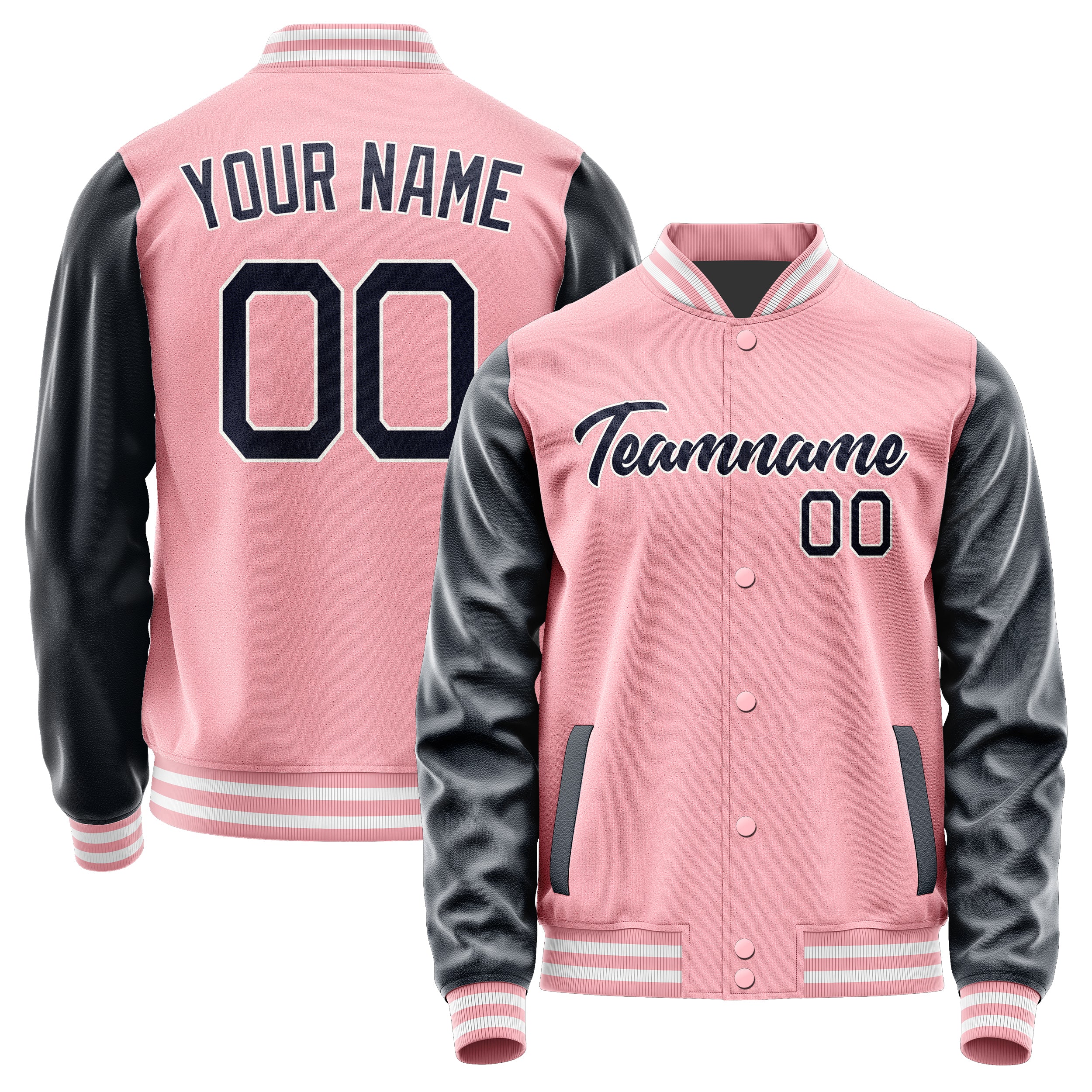 Maßgeschneidertes Rosa Stahlblau Jacke Ja2121112118B21811