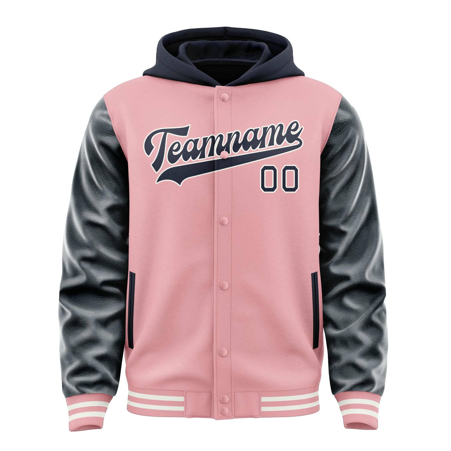 Maßgeschneidertes Rosa Stahlblau Jacke