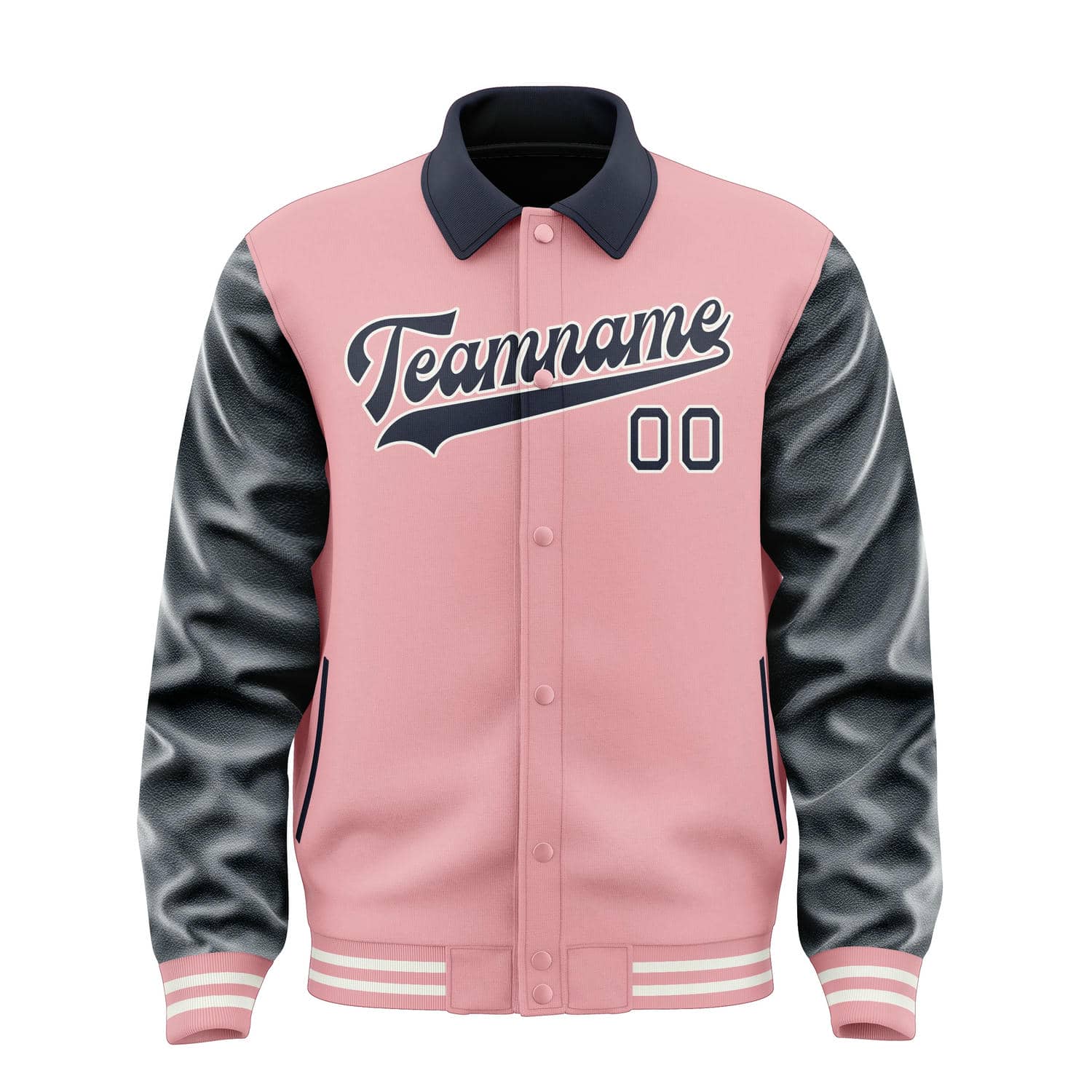 Maßgeschneidertes Rosa Stahlblau Jacke