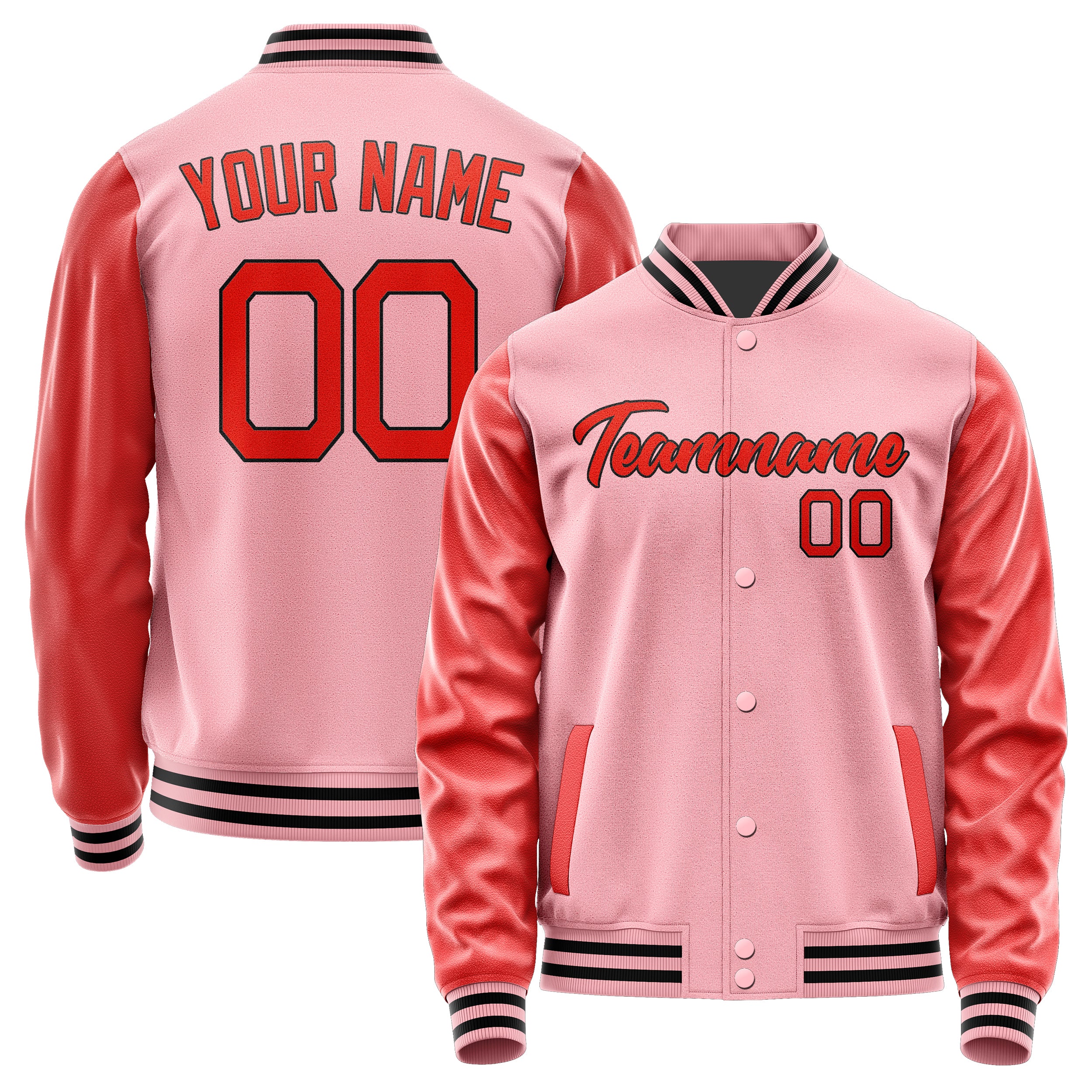 Maßgeschneidertes Rosa Orangerot Jacke Ja2121122117B21712