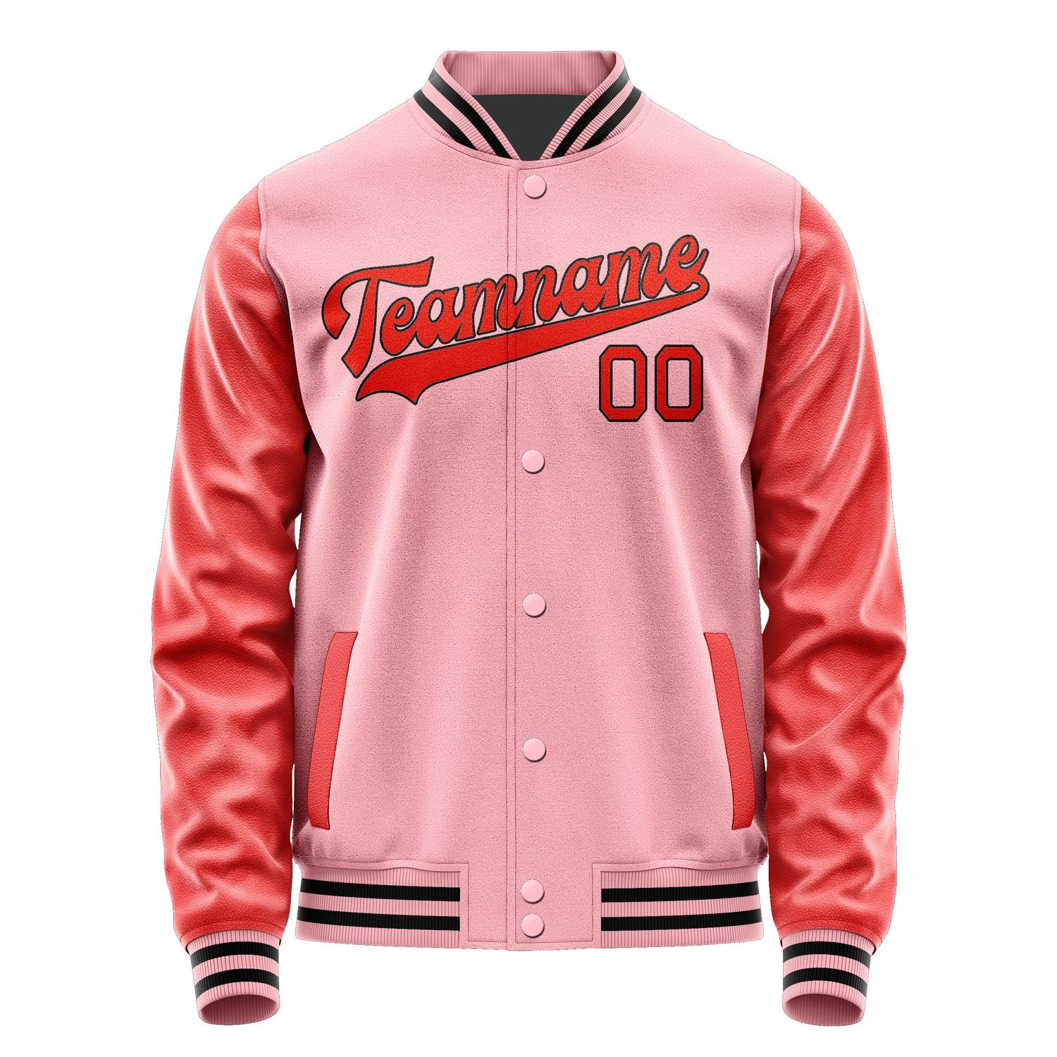 Maßgeschneidertes Rosa Orangerot Jacke JA2121122117B31712