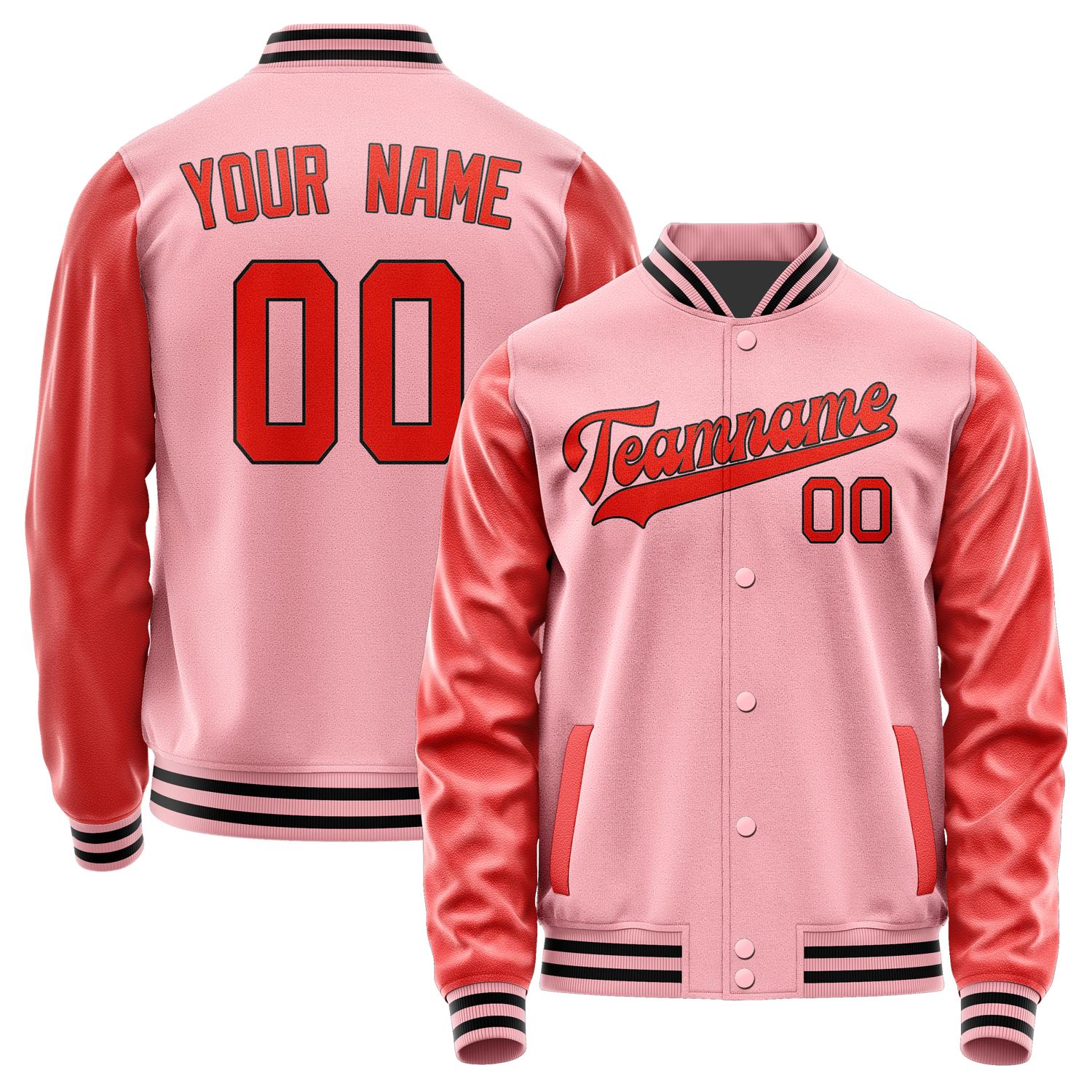 Maßgeschneidertes Rosa Orangerot Jacke JA2121122117B31712