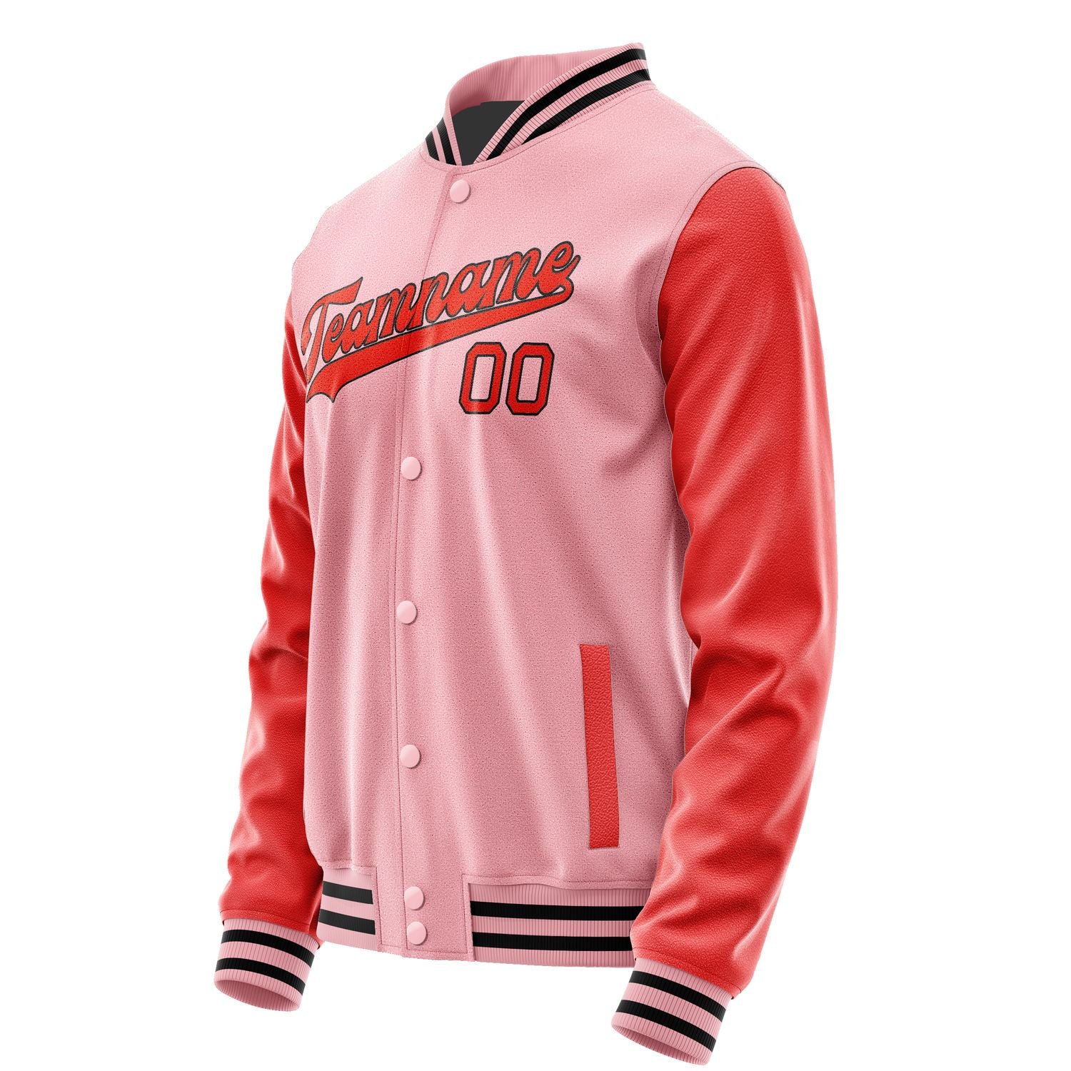 Maßgeschneidertes Rosa Orangerot Jacke JA2121122117B31712