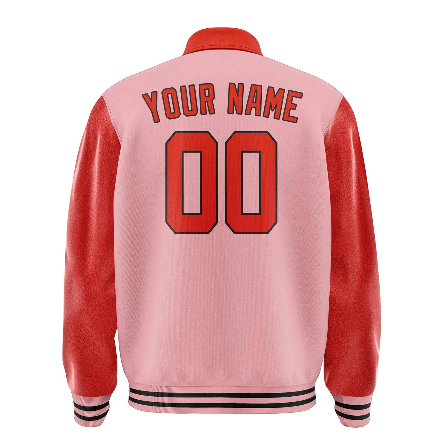 Maßgeschneidertes Rosa Orangerot Jacke