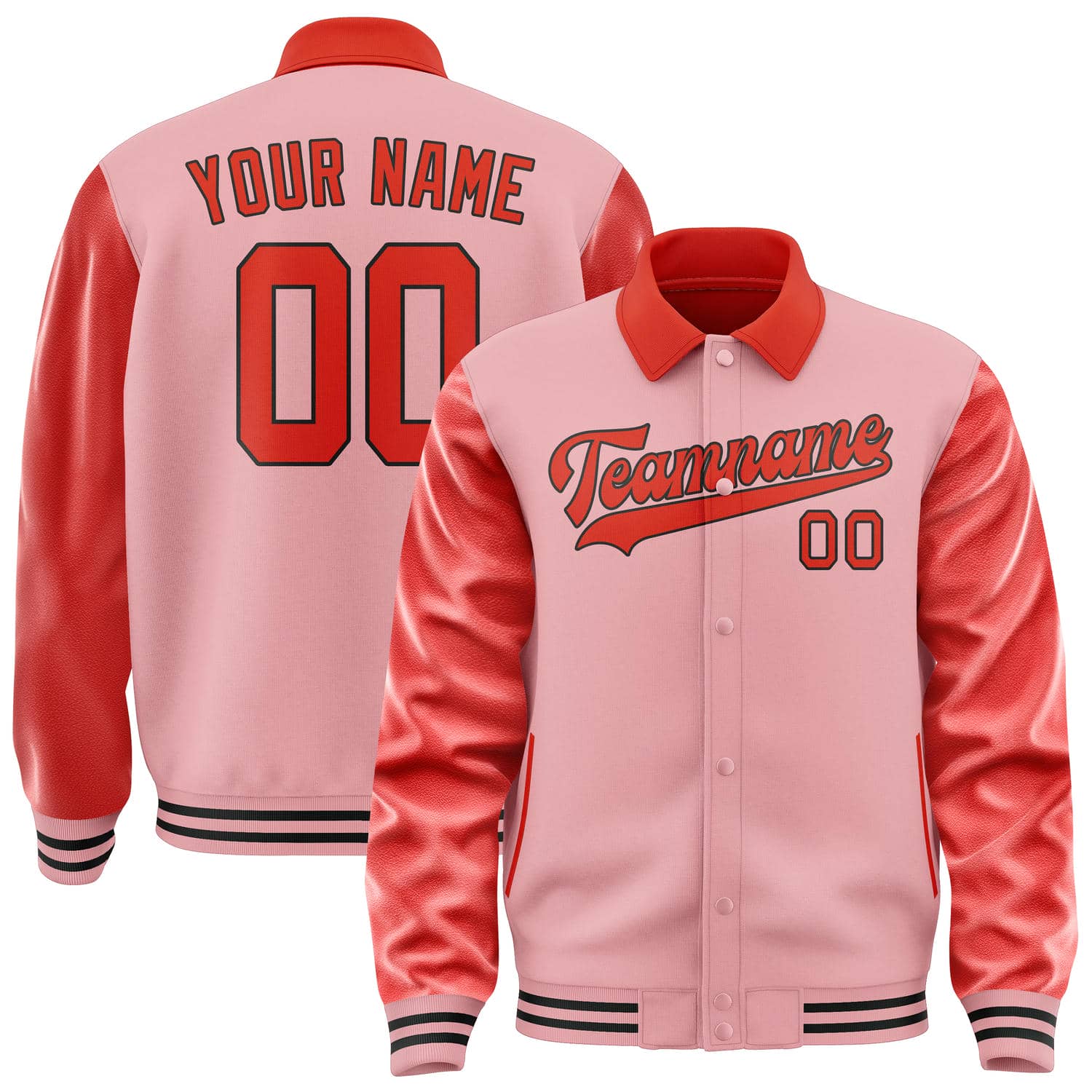 Maßgeschneidertes Rosa Orangerot Jacke JA212112211717121217