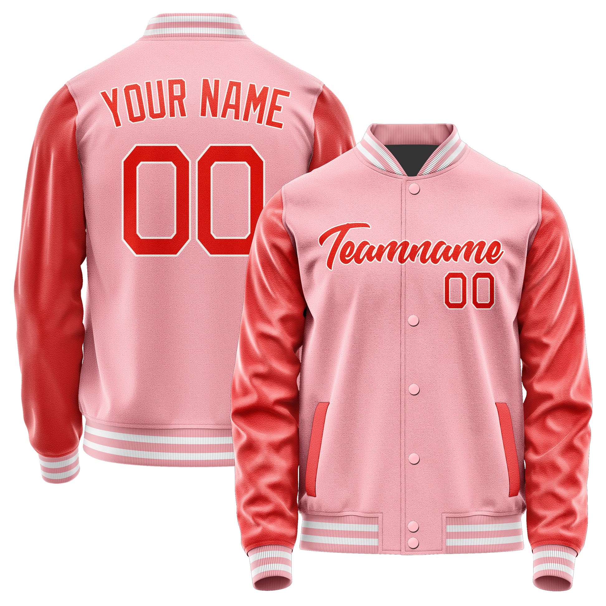 Maßgeschneidertes Rosa Orangerot Jacke Ja2121122118B21812