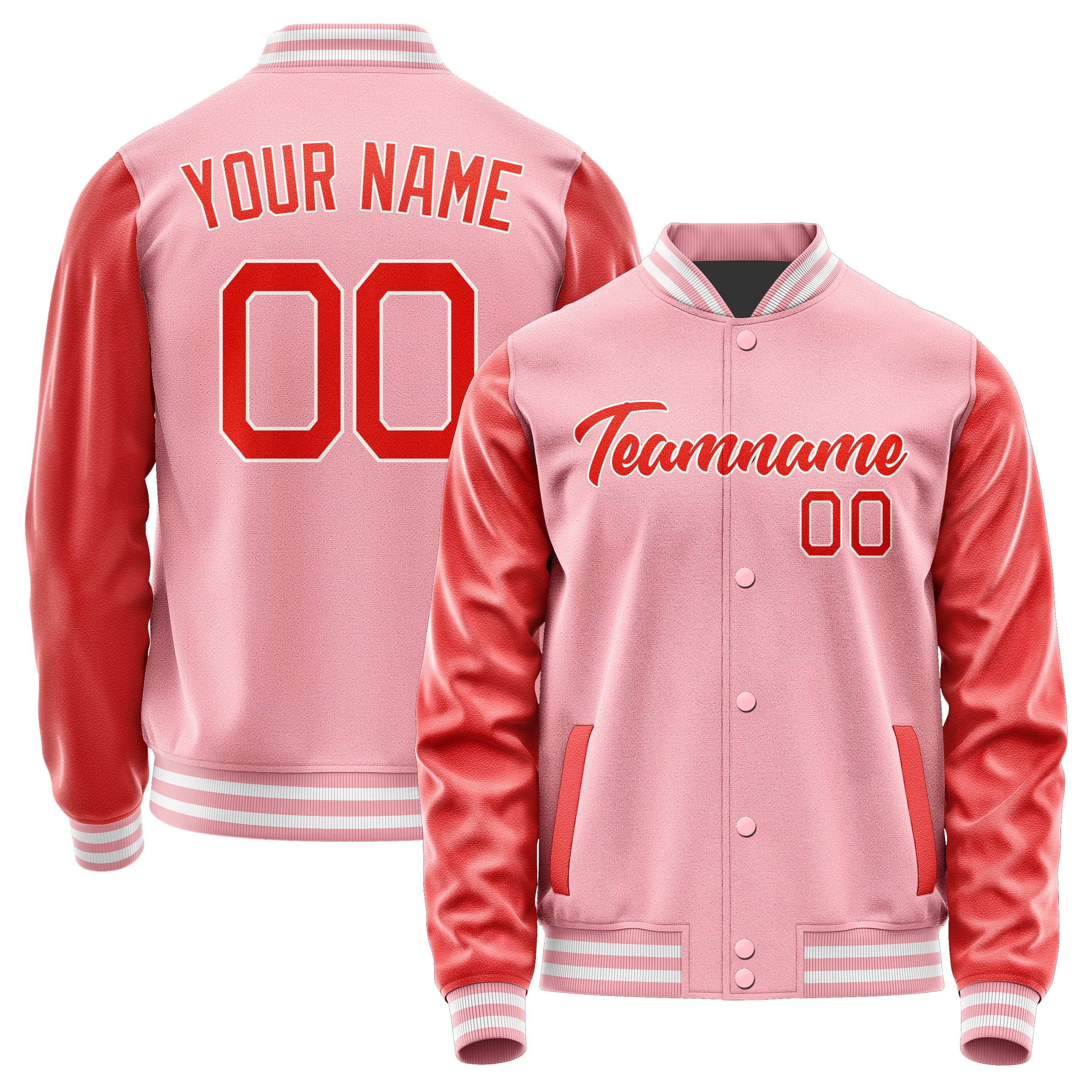 Maßgeschneidertes Rosa Orangerot Jacke Ja2121122118B21812