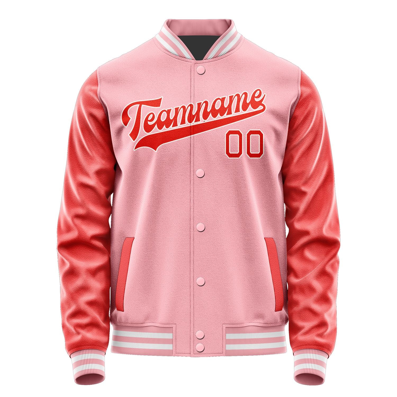 Maßgeschneidertes Rosa Orangerot Jacke JA2121122118B31812